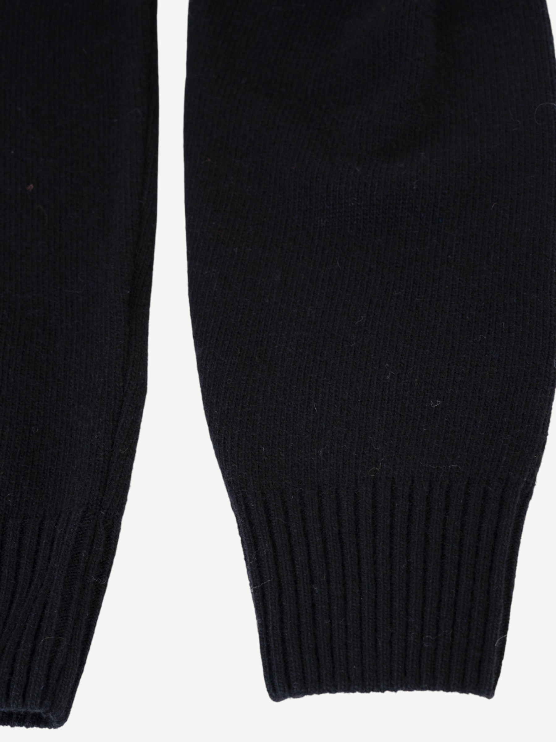 Lambswool Half-Zip Sweater - Zwart