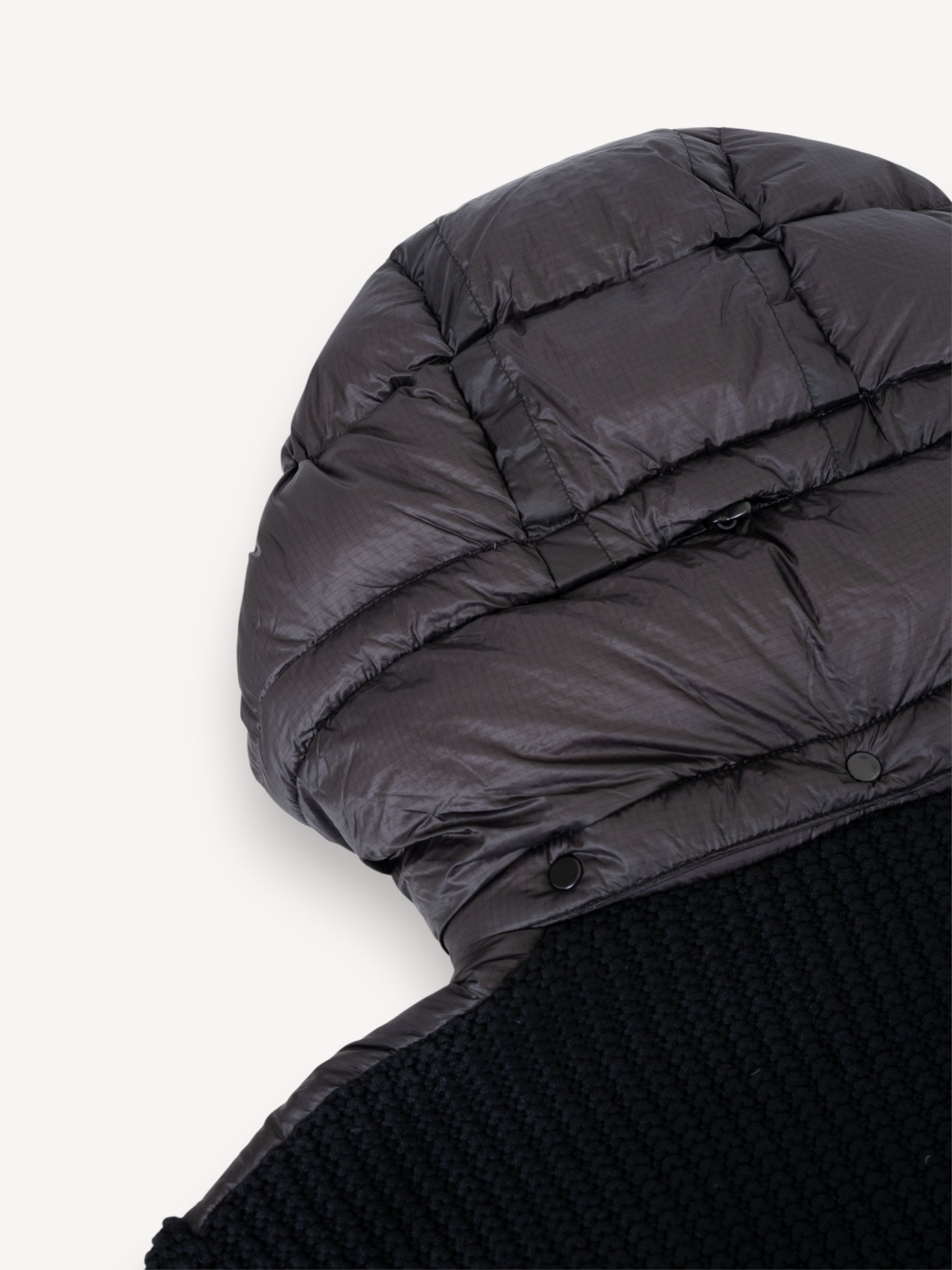 Mixed Wool Goggle Jacket - Zwart