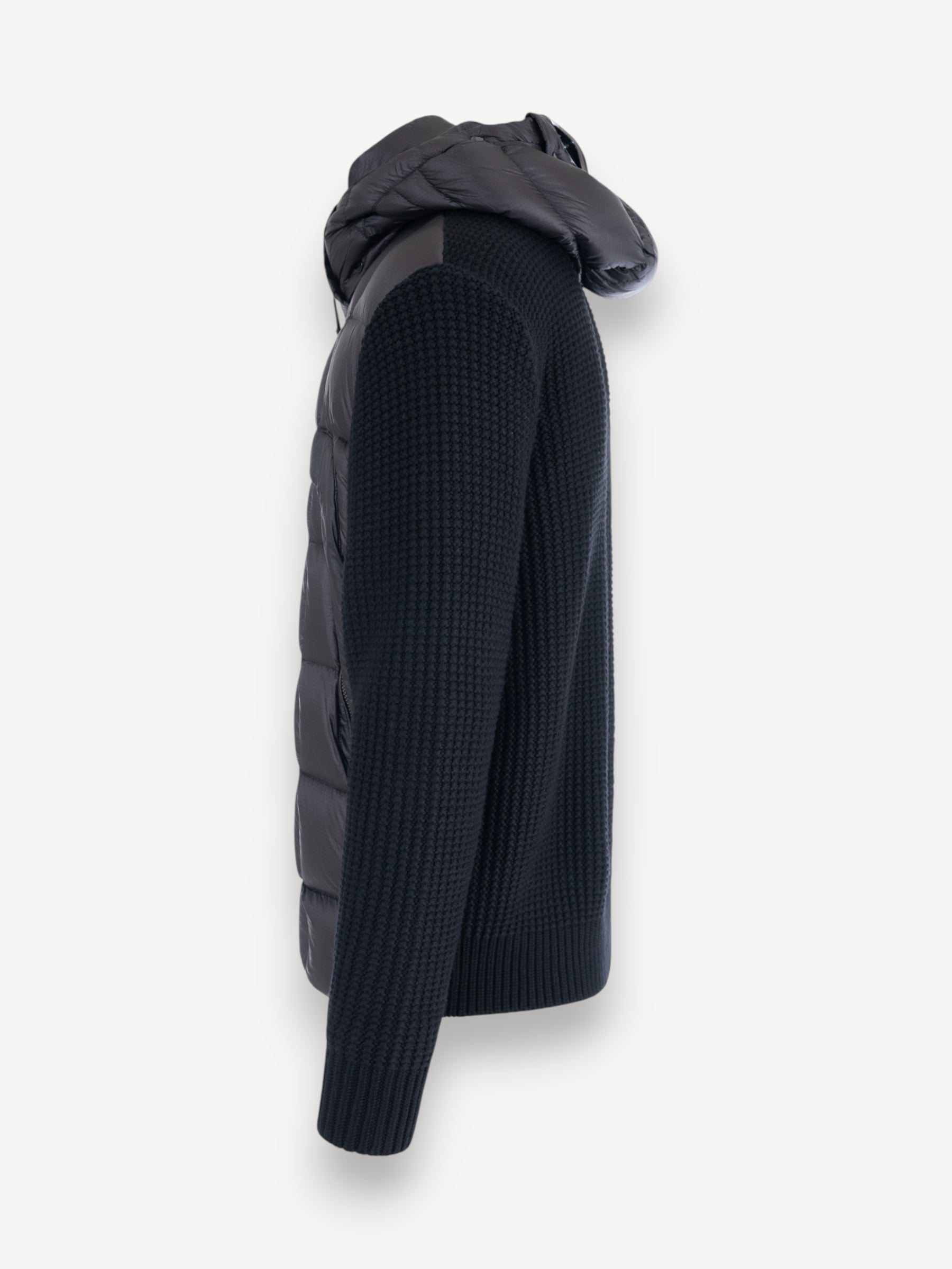 Mixed Wool Goggle Jacket - Zwart