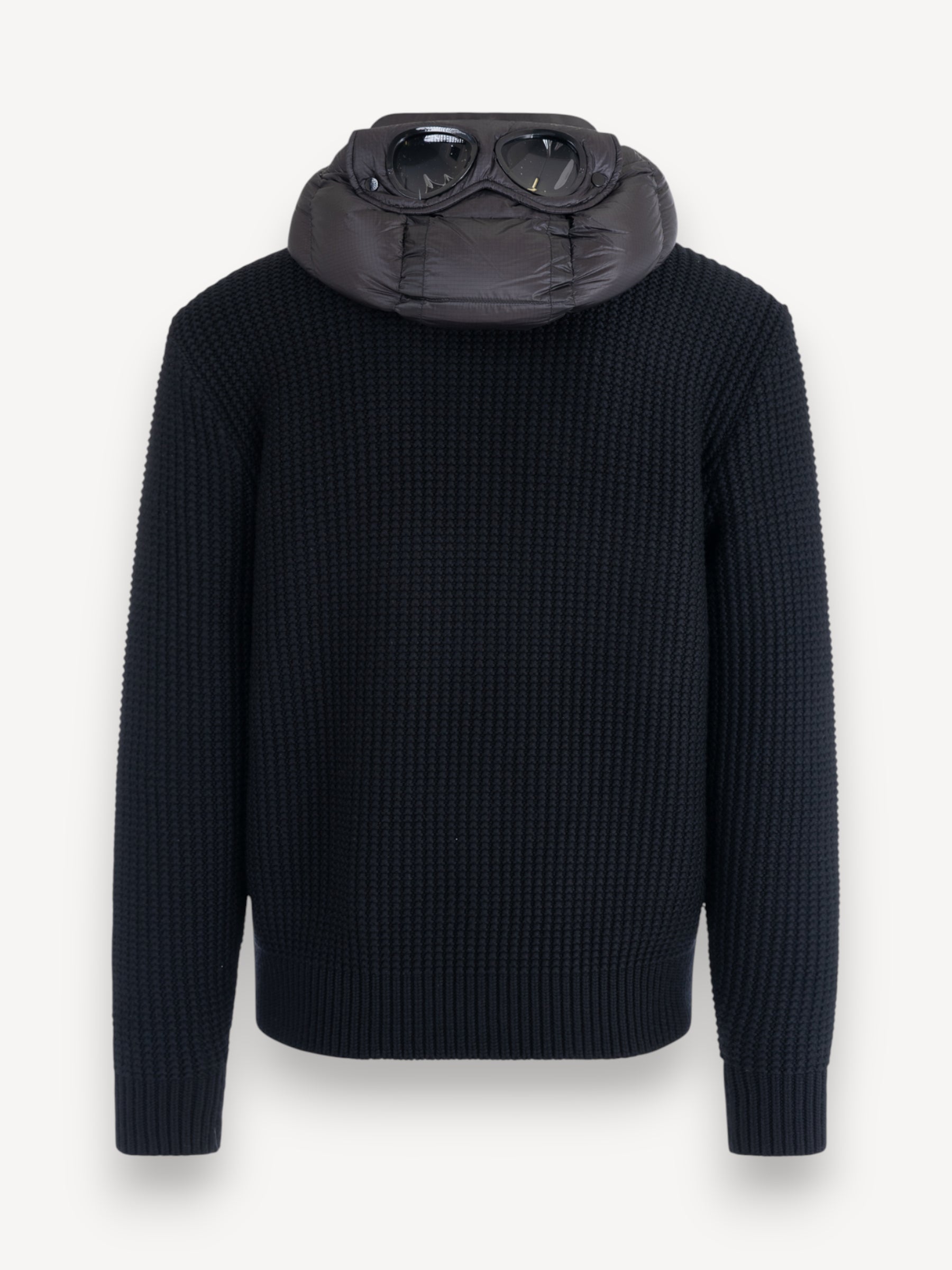 Mixed Wool Goggle Jacket - Zwart