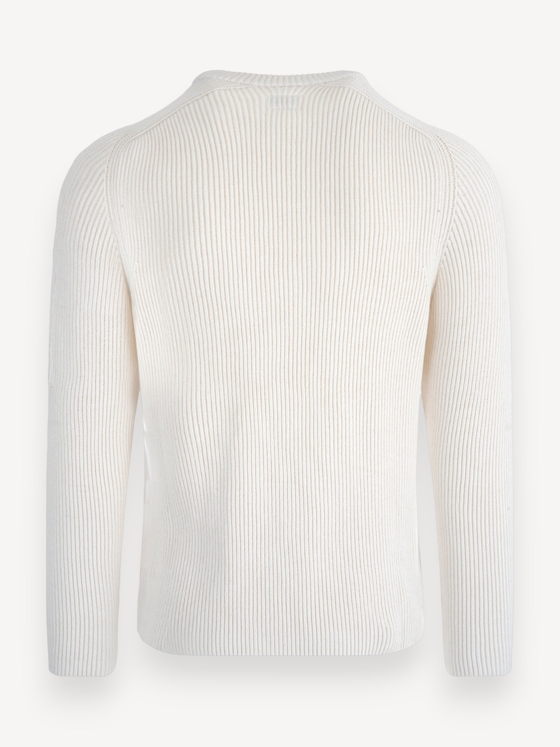 Rib Crewneck Sweater - Gauze White