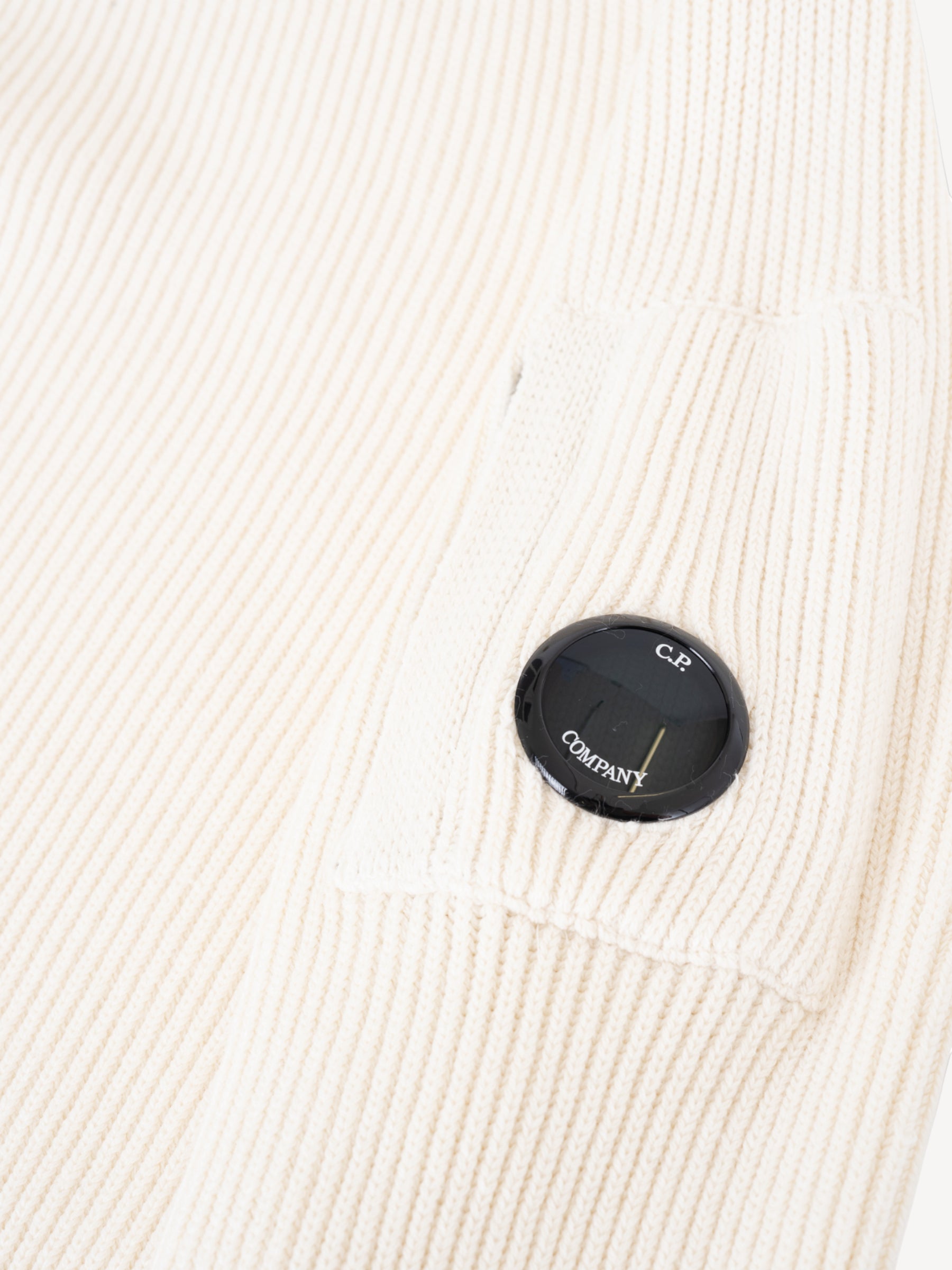 Rib Crewneck Sweater - Gauze White