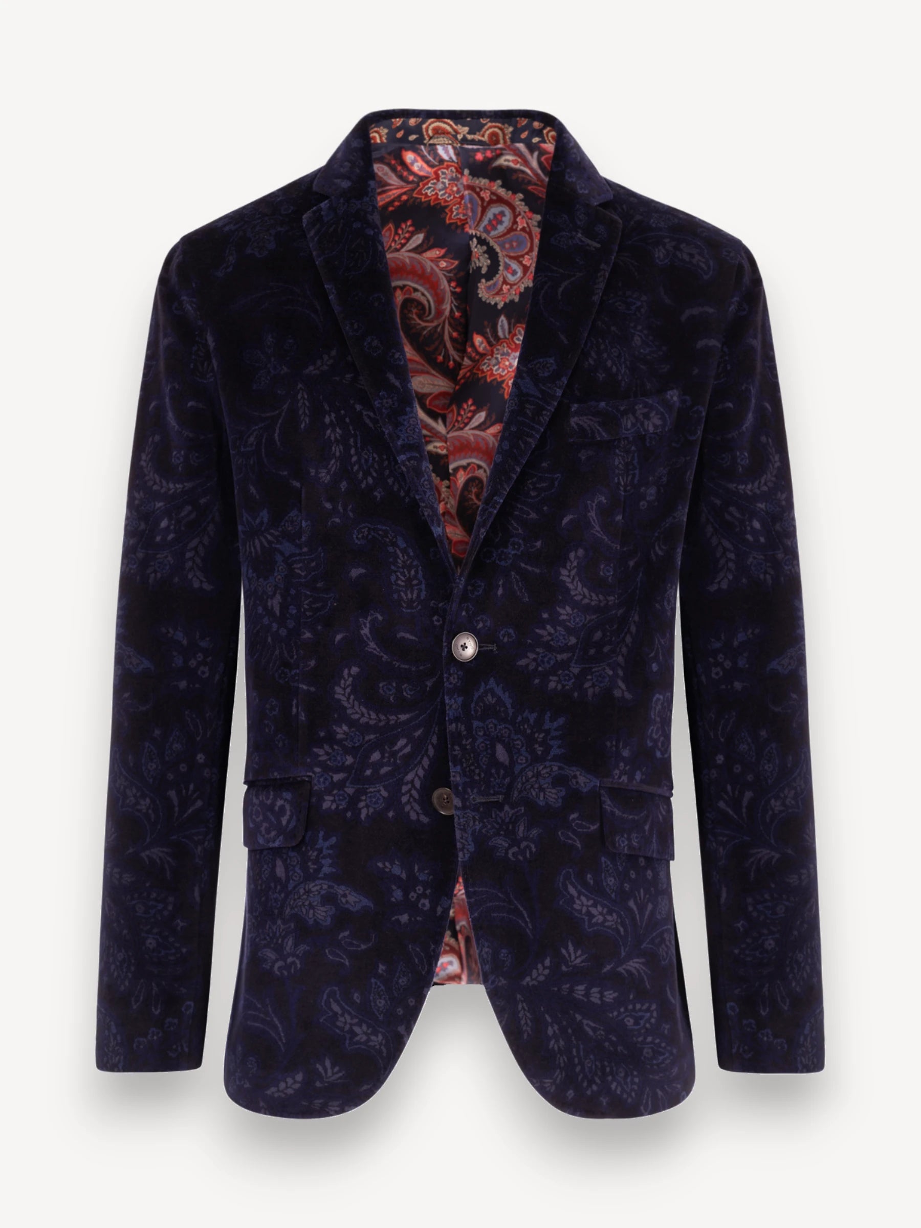 Jacquard Blazer - Donkerblauw