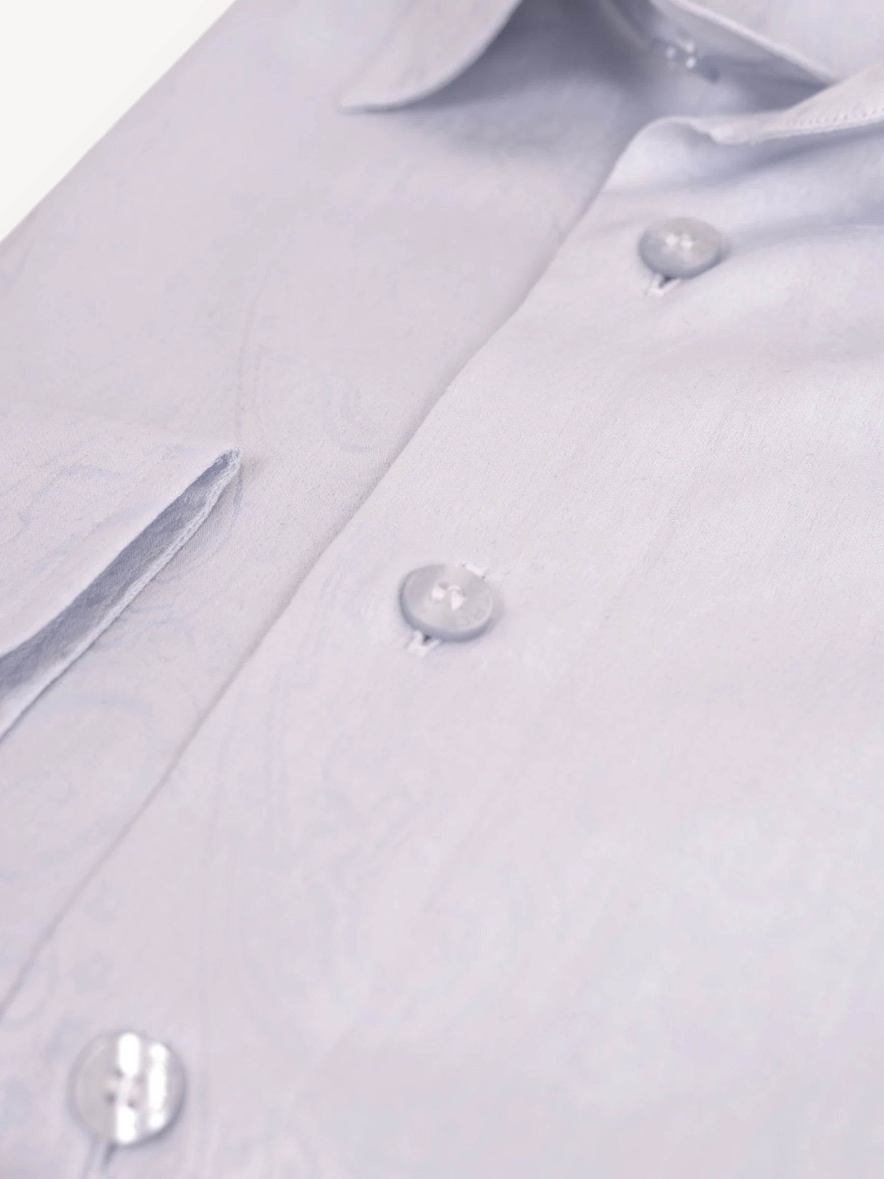 Jacquard Shirt - Lichtblauw
