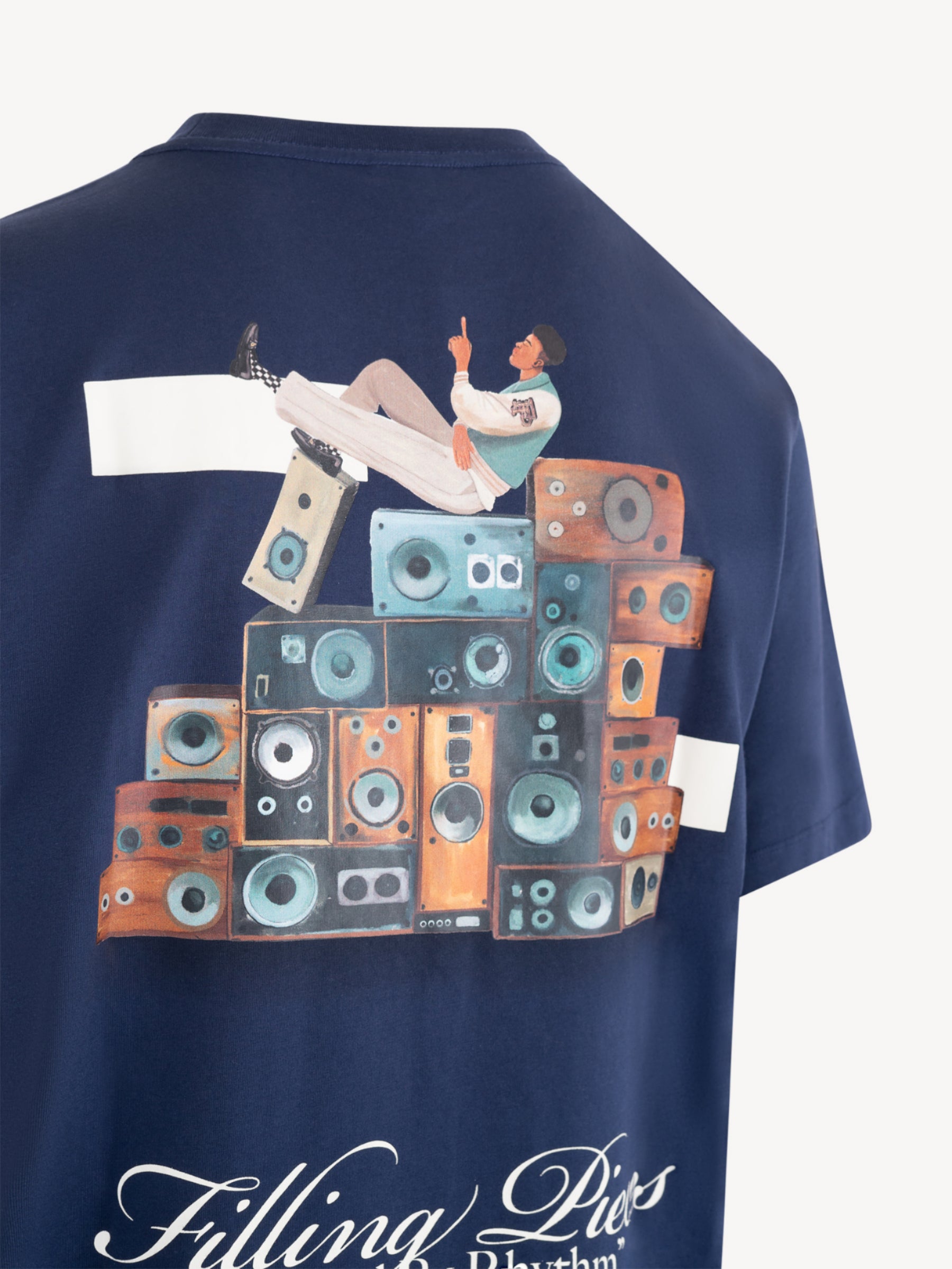 Speaker Wall T-Shirt - Navy