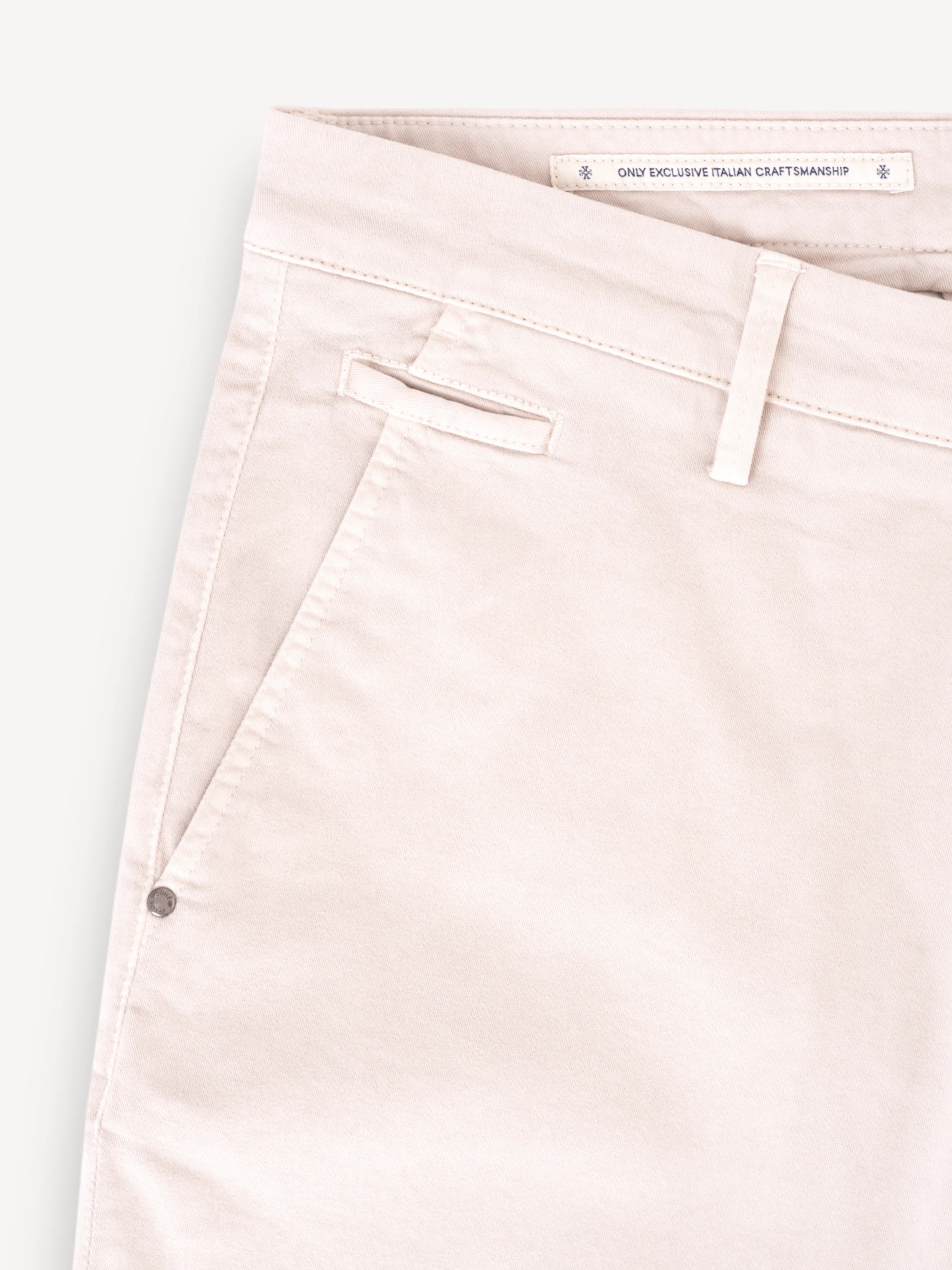 Bobby Slim-Fit Broek - Lichtbeige