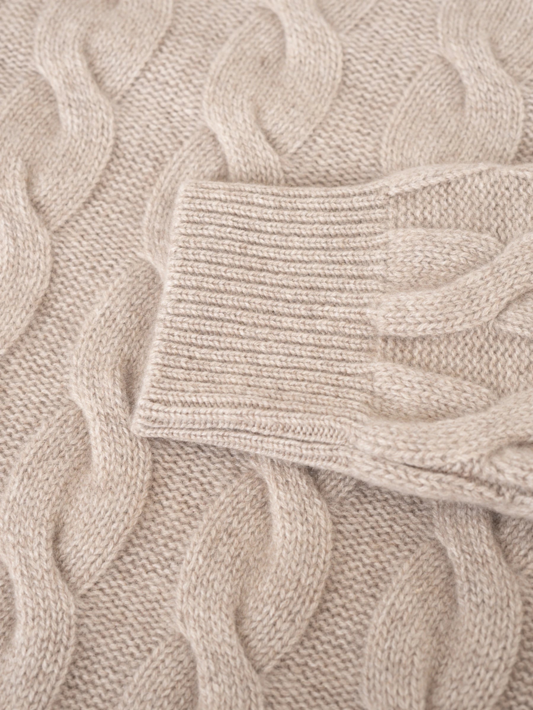 Kabel Sweater - Beige