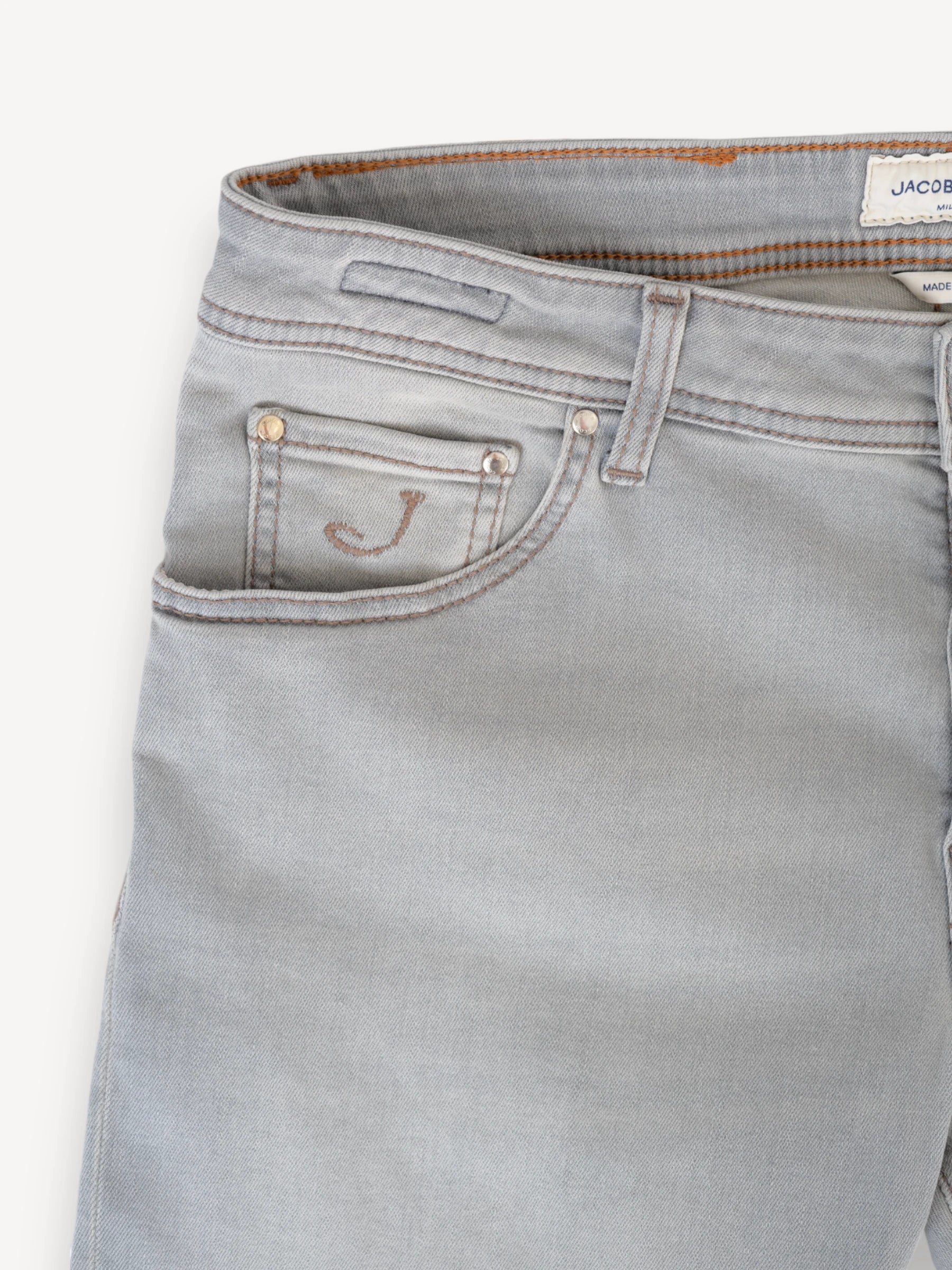 Nick Slim Jeans - Lichtgrijs
