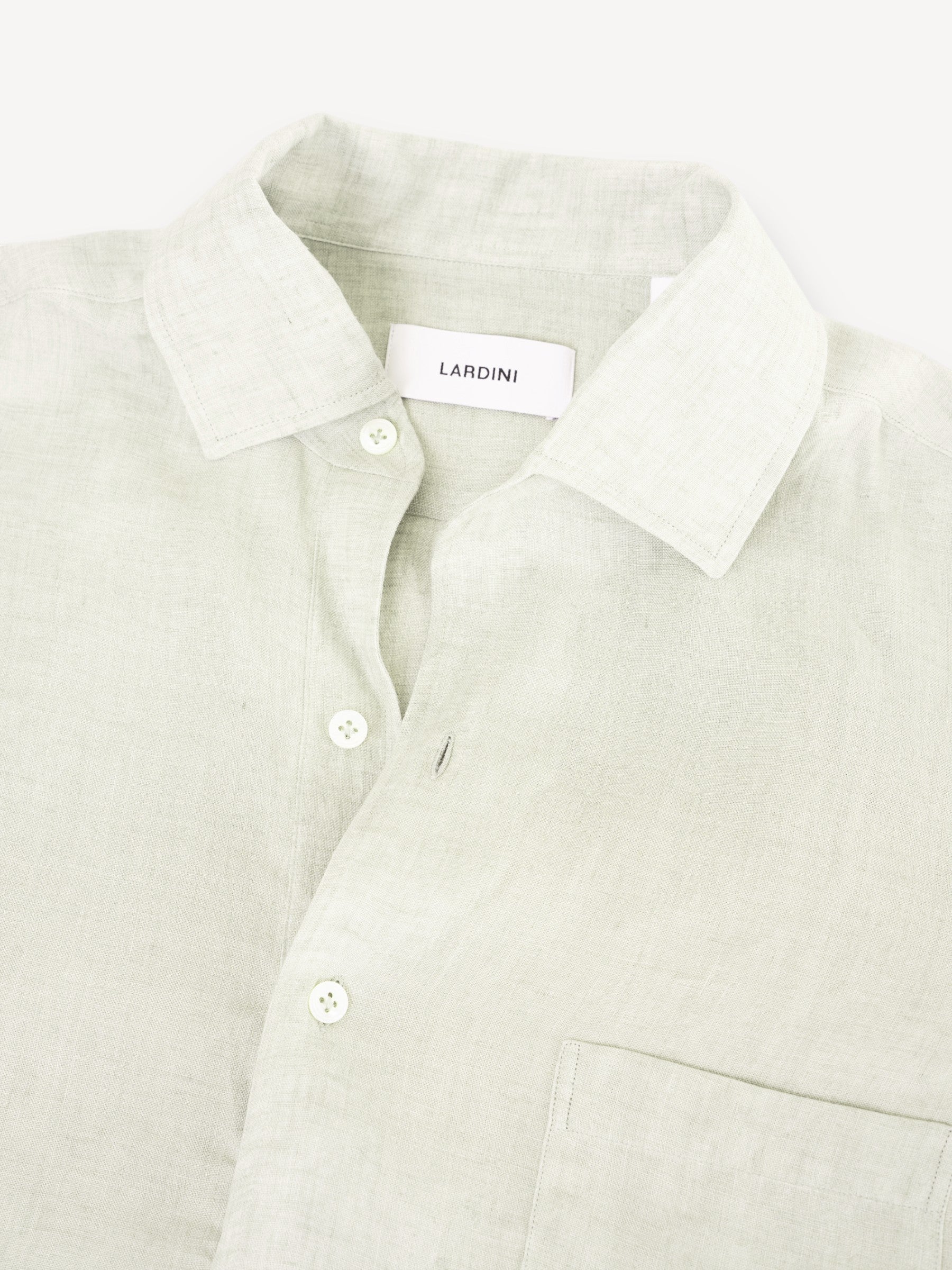 Linnen Shirt - Lichtgroen