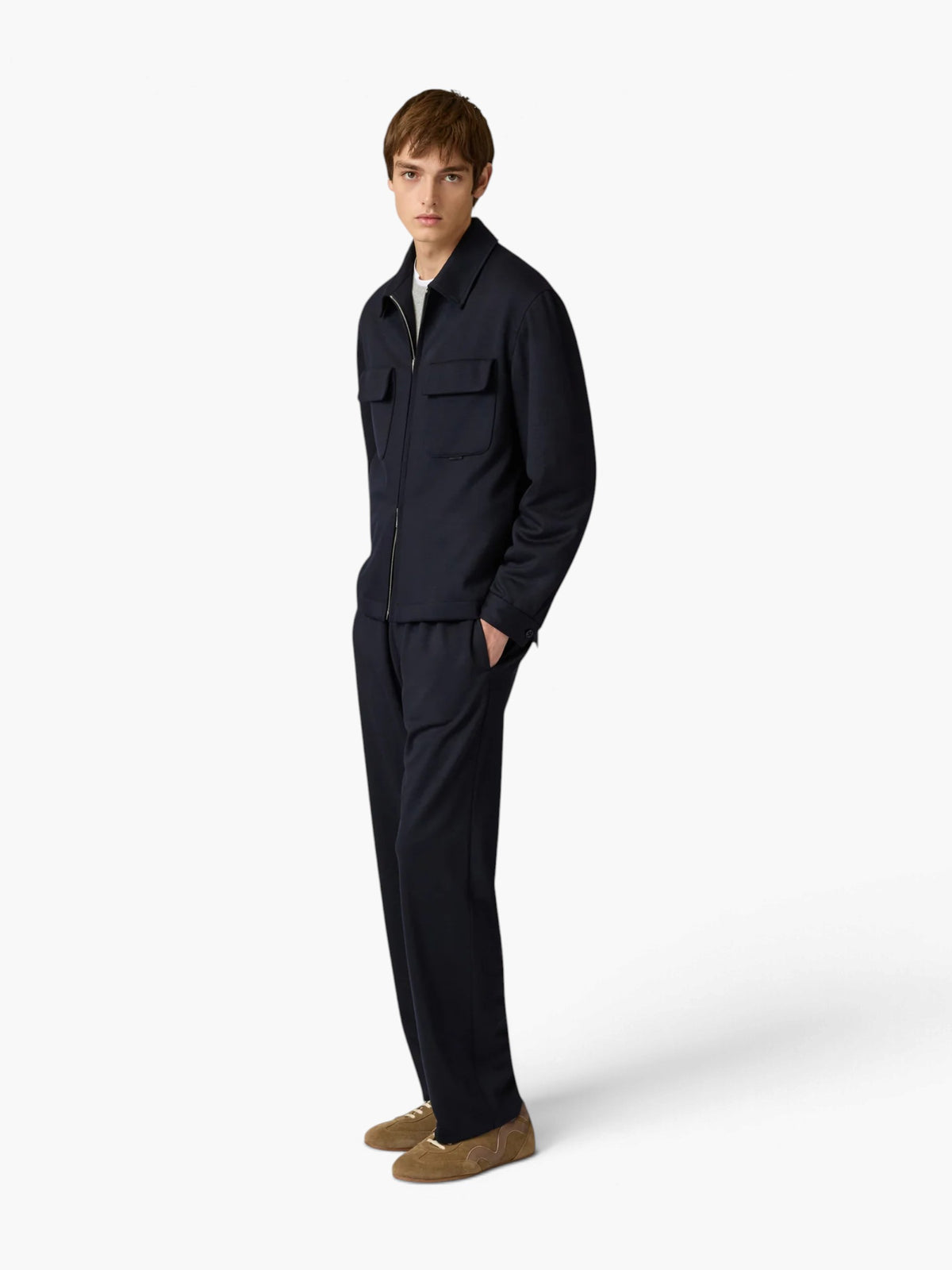Man Jacket Easy Wear - Donkerblauw