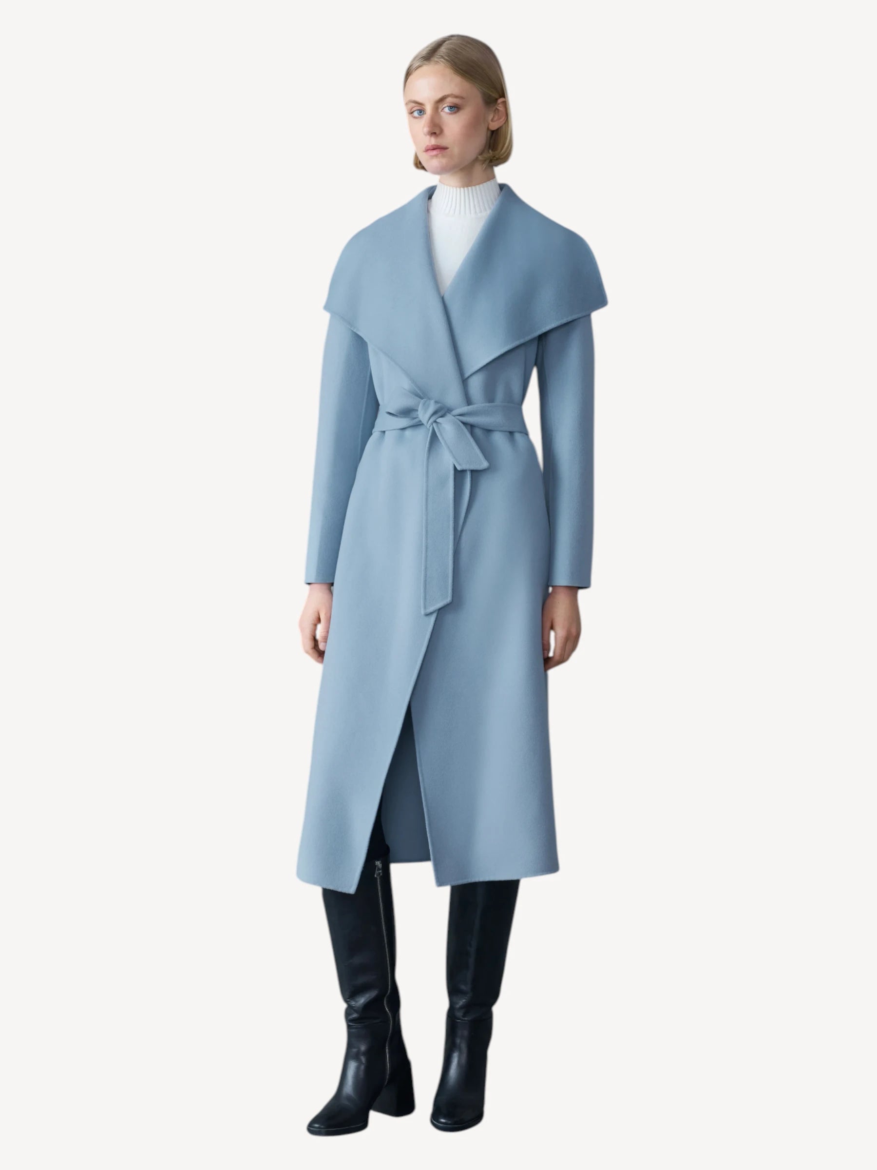 Mai-CN Coat - Fog Blue