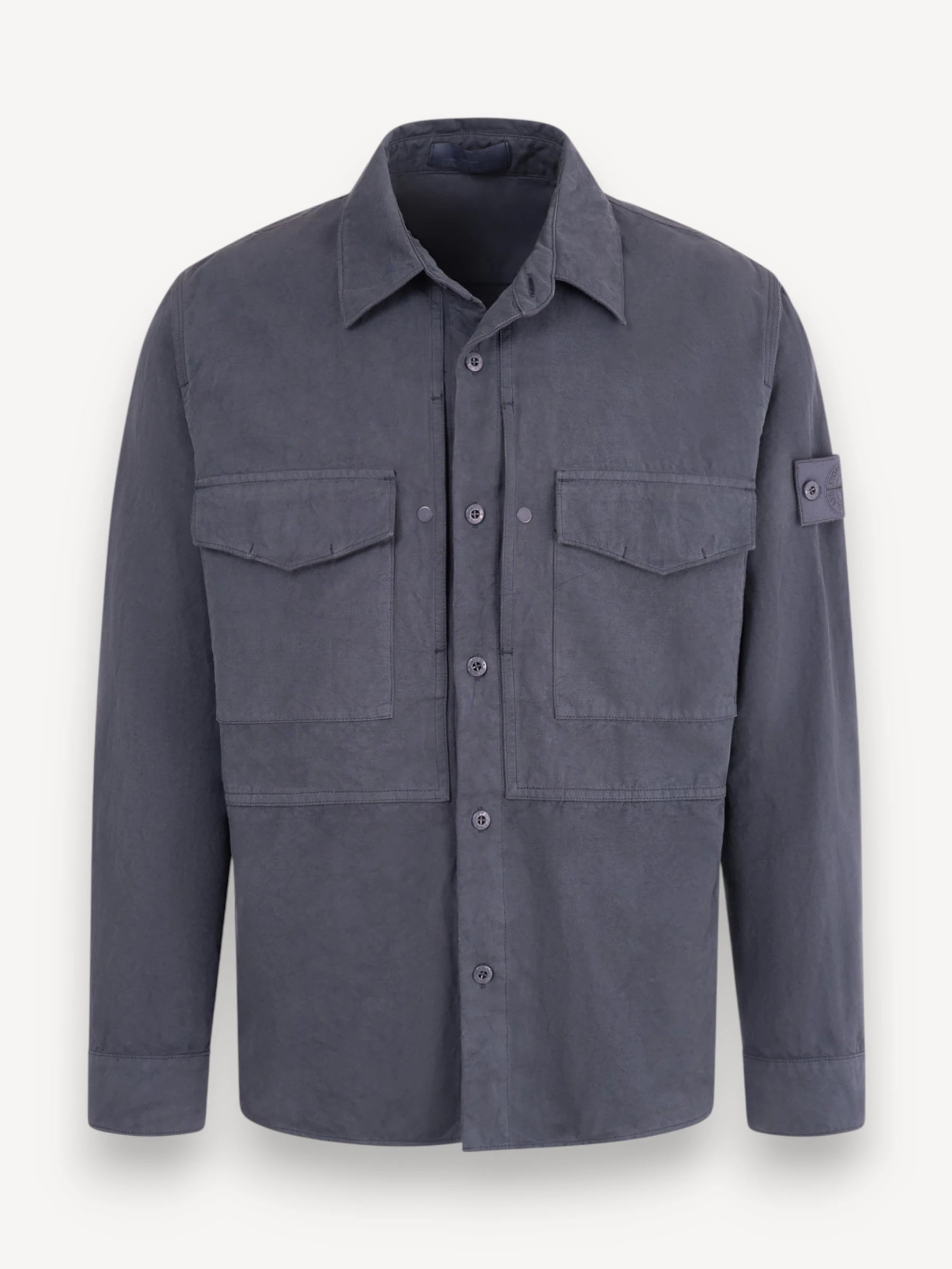 Ghost Piece Overshirt - Slate Blue