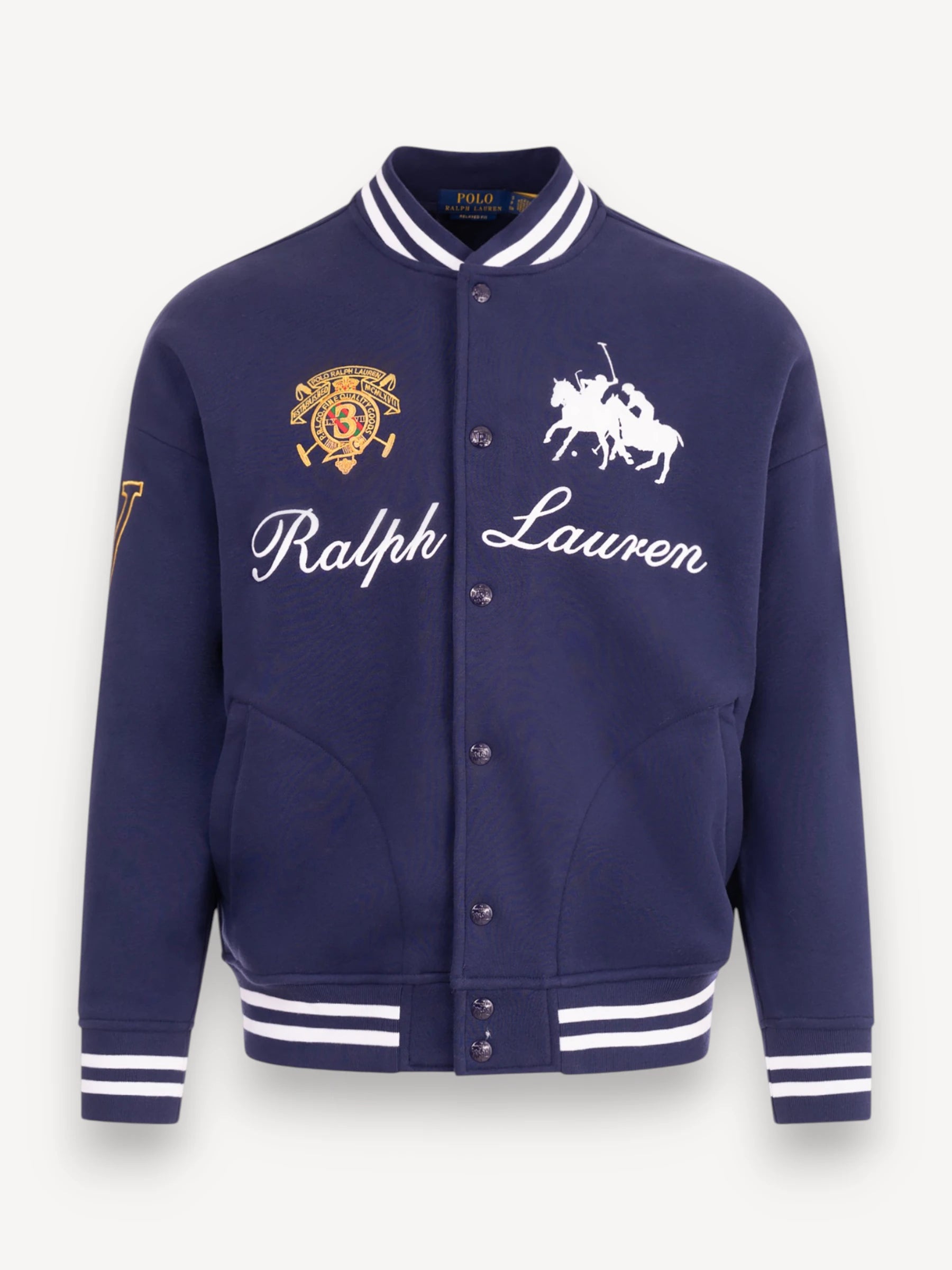 Sweat Bomber Jacket - Navy