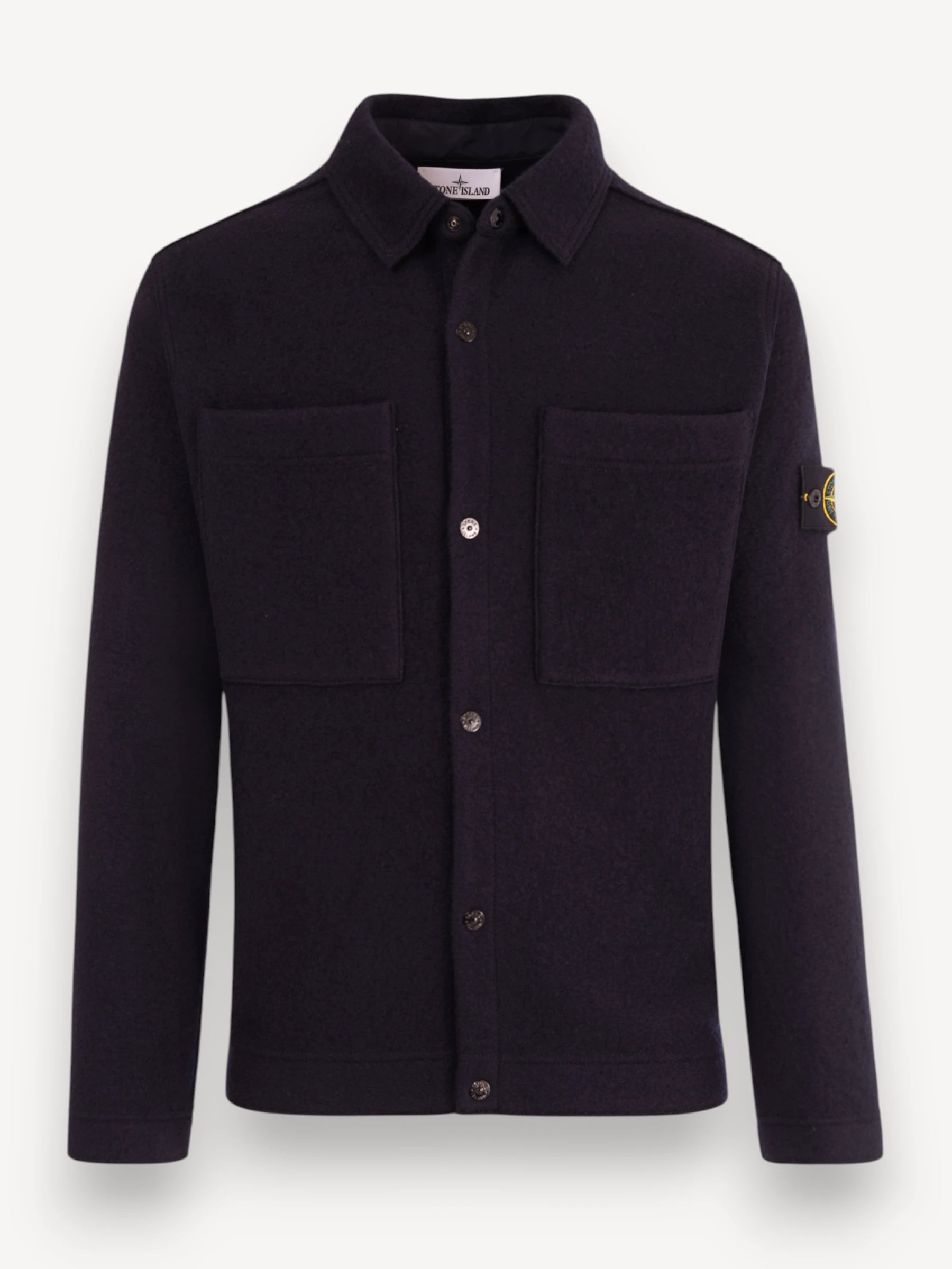 Wool Overshirt - Donkerblauw