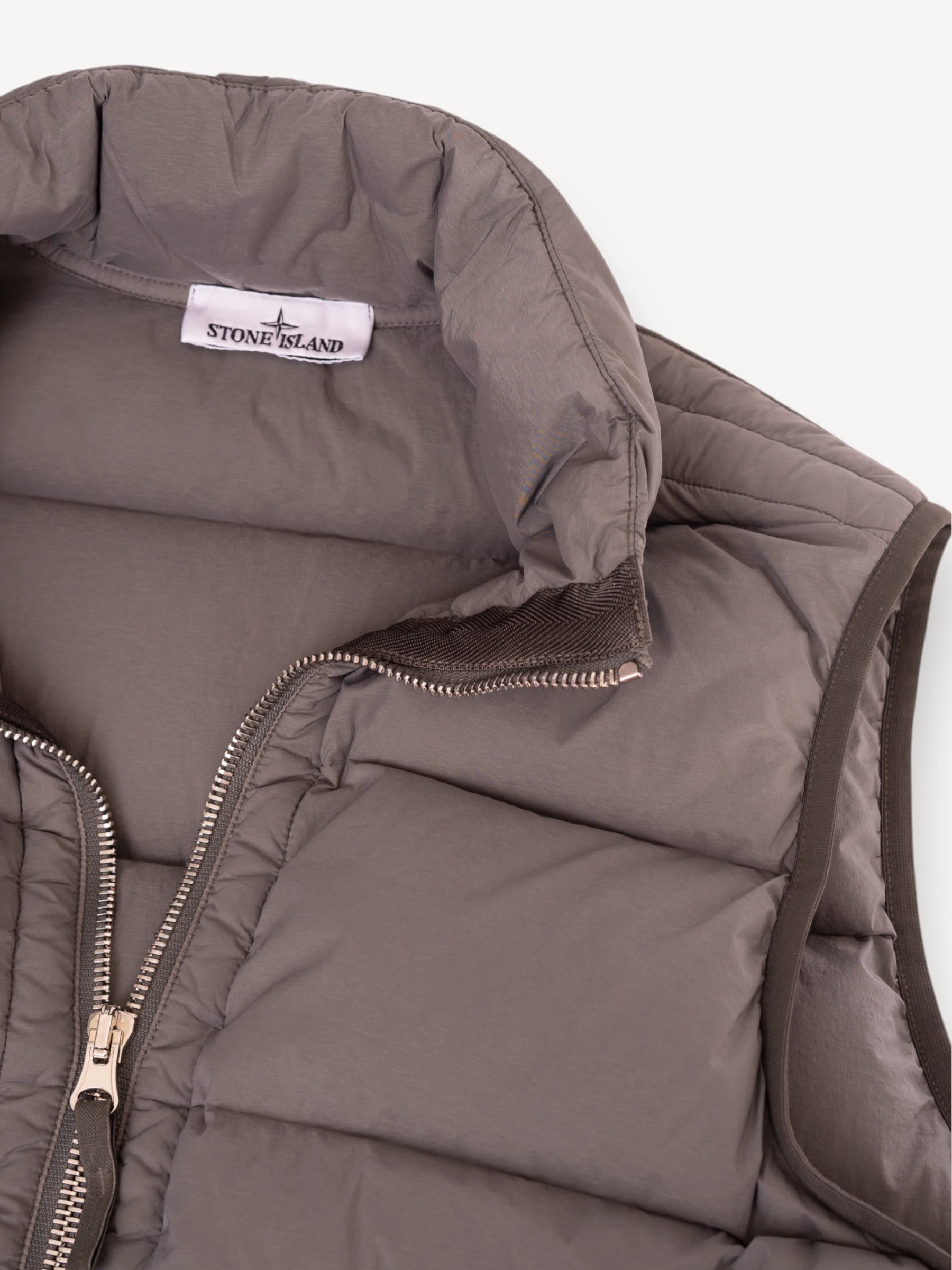 Seamless Down Bodywarmer - Cement