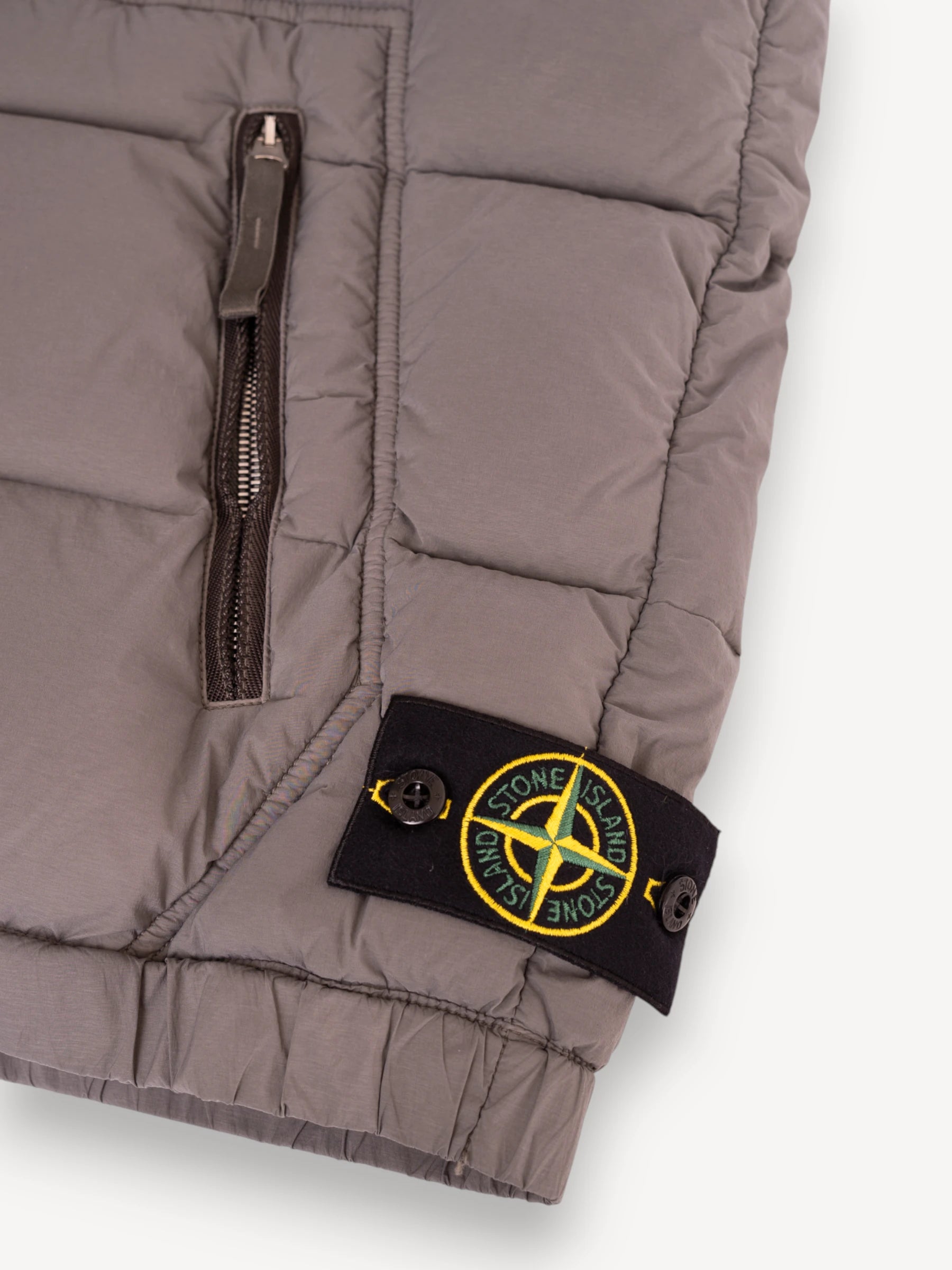 Seamless Down Bodywarmer - Cement
