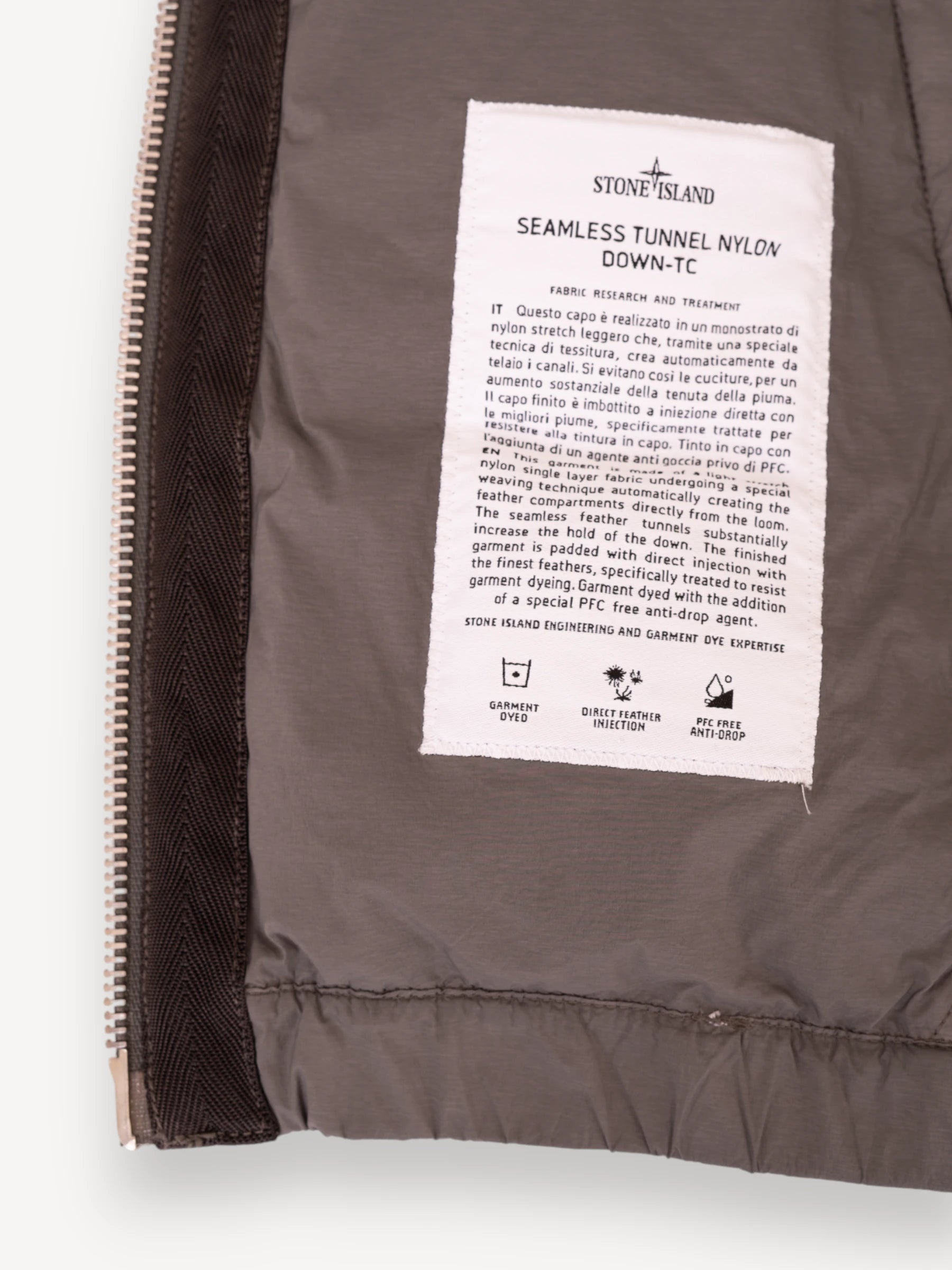 Seamless Down Bodywarmer - Cement