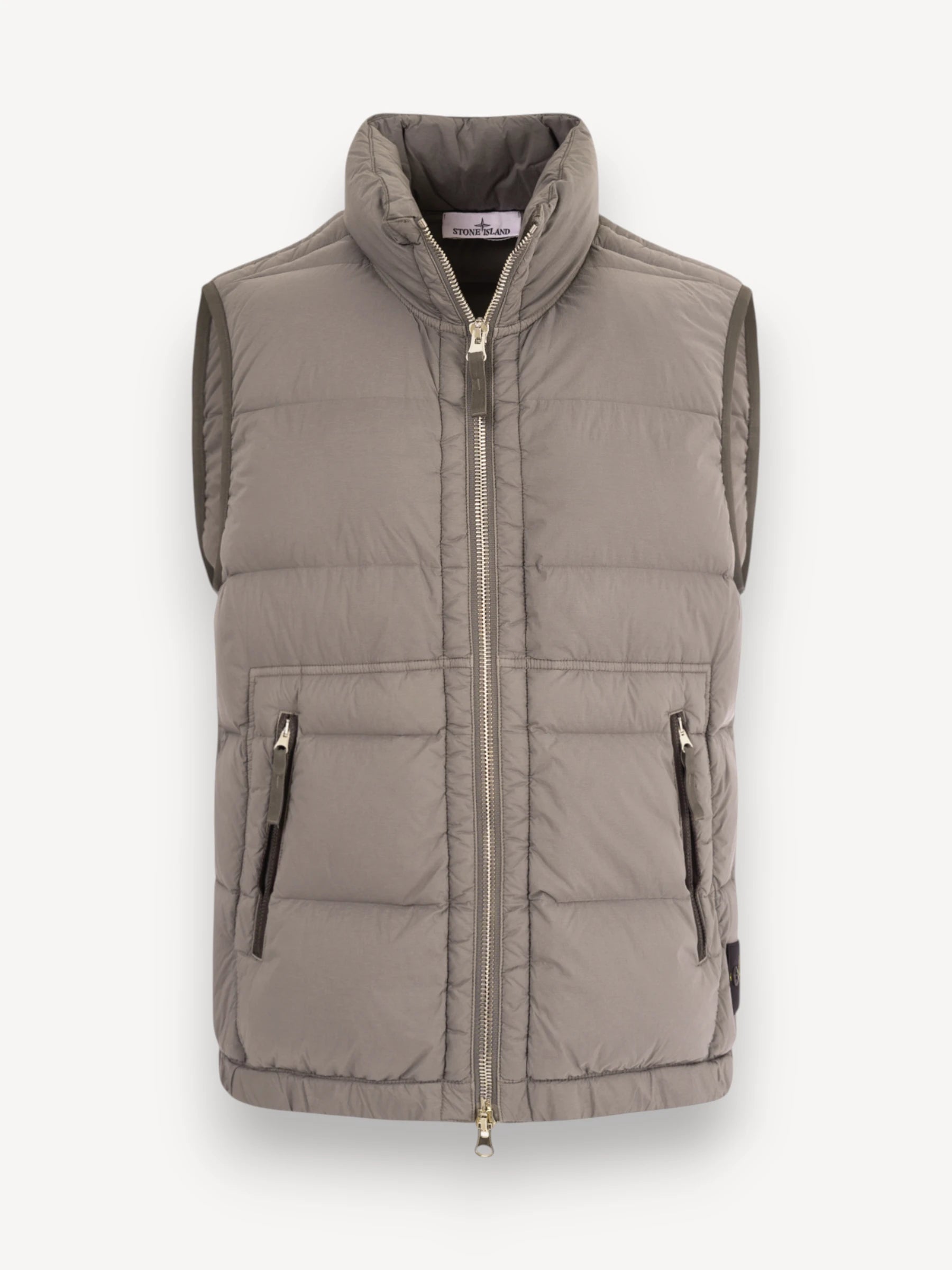 Seamless Down Bodywarmer - Cement