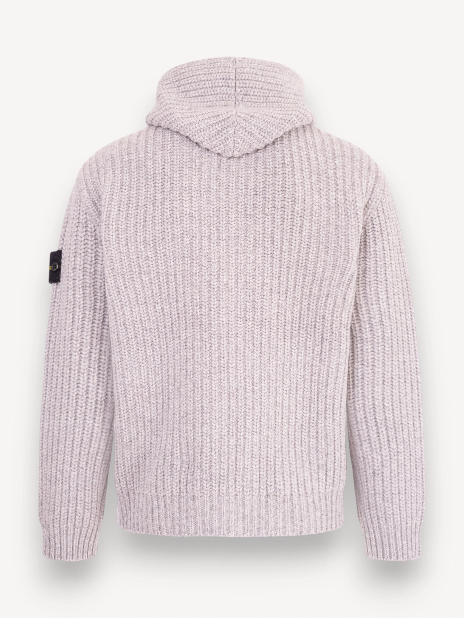 Fisherman's Rib Cardigan - Lichtgrijs
