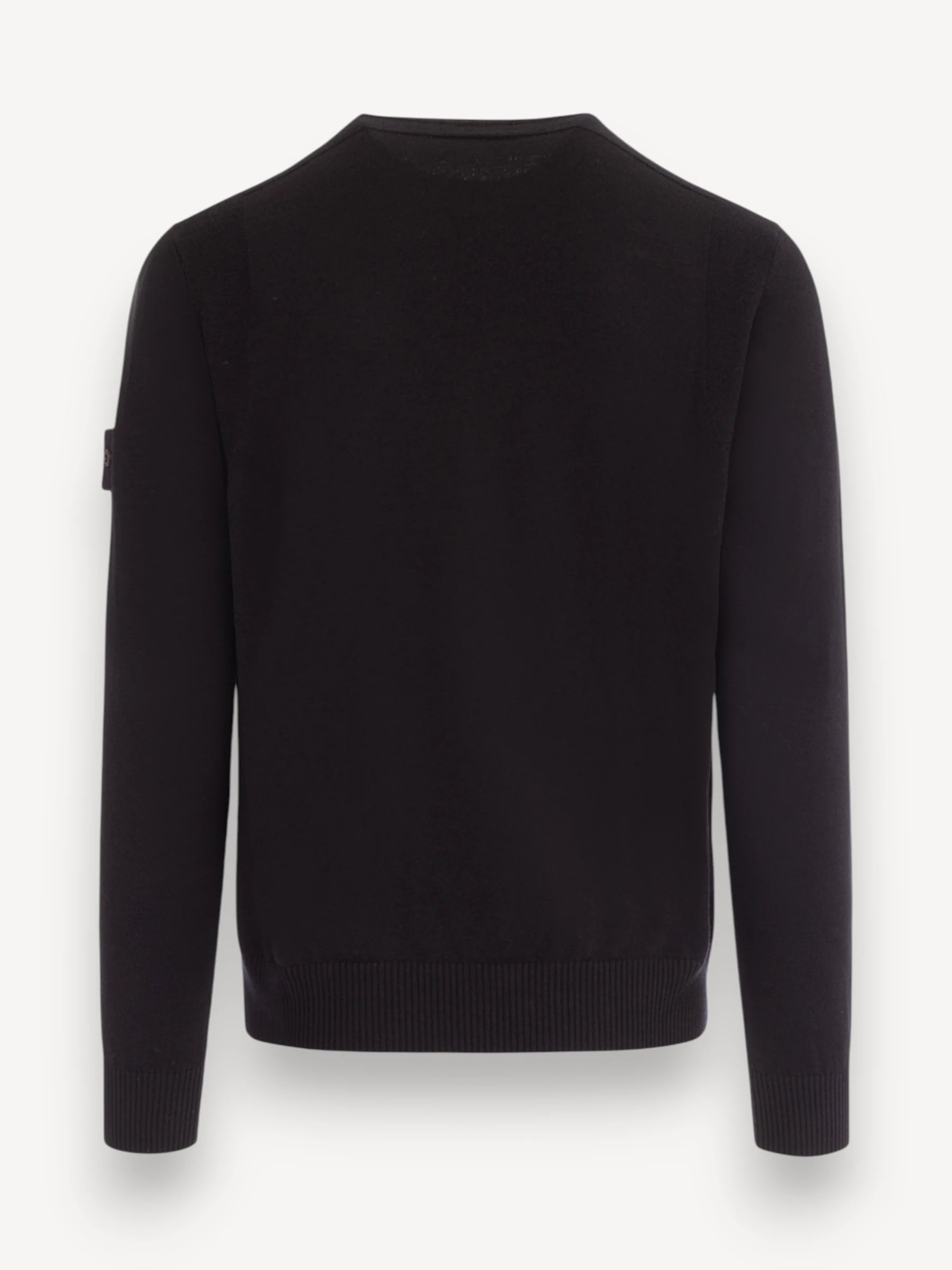 Stretch Wool Crewneck - Zwart