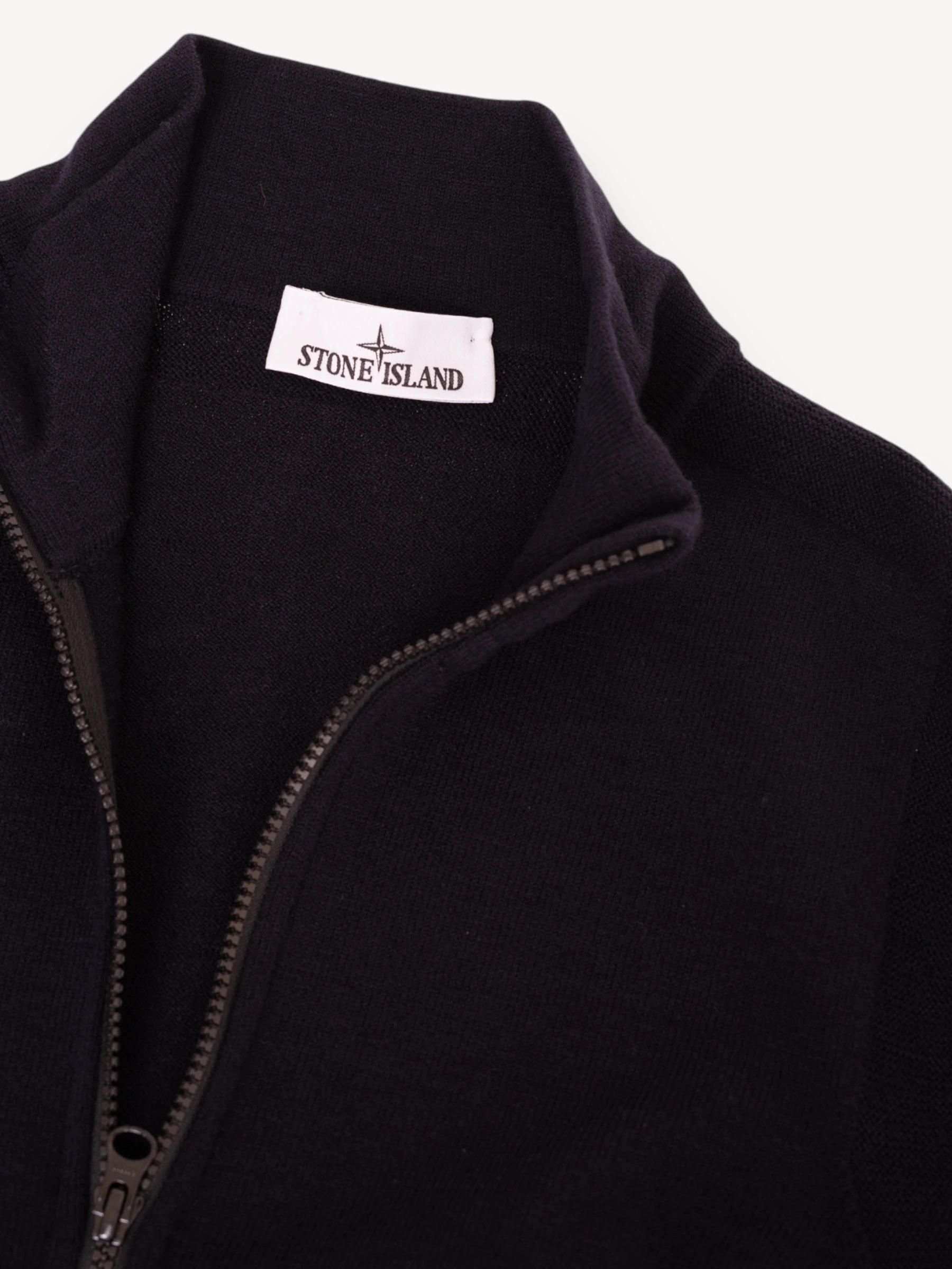 Stretch Wool Cardigan - Donkerblauw