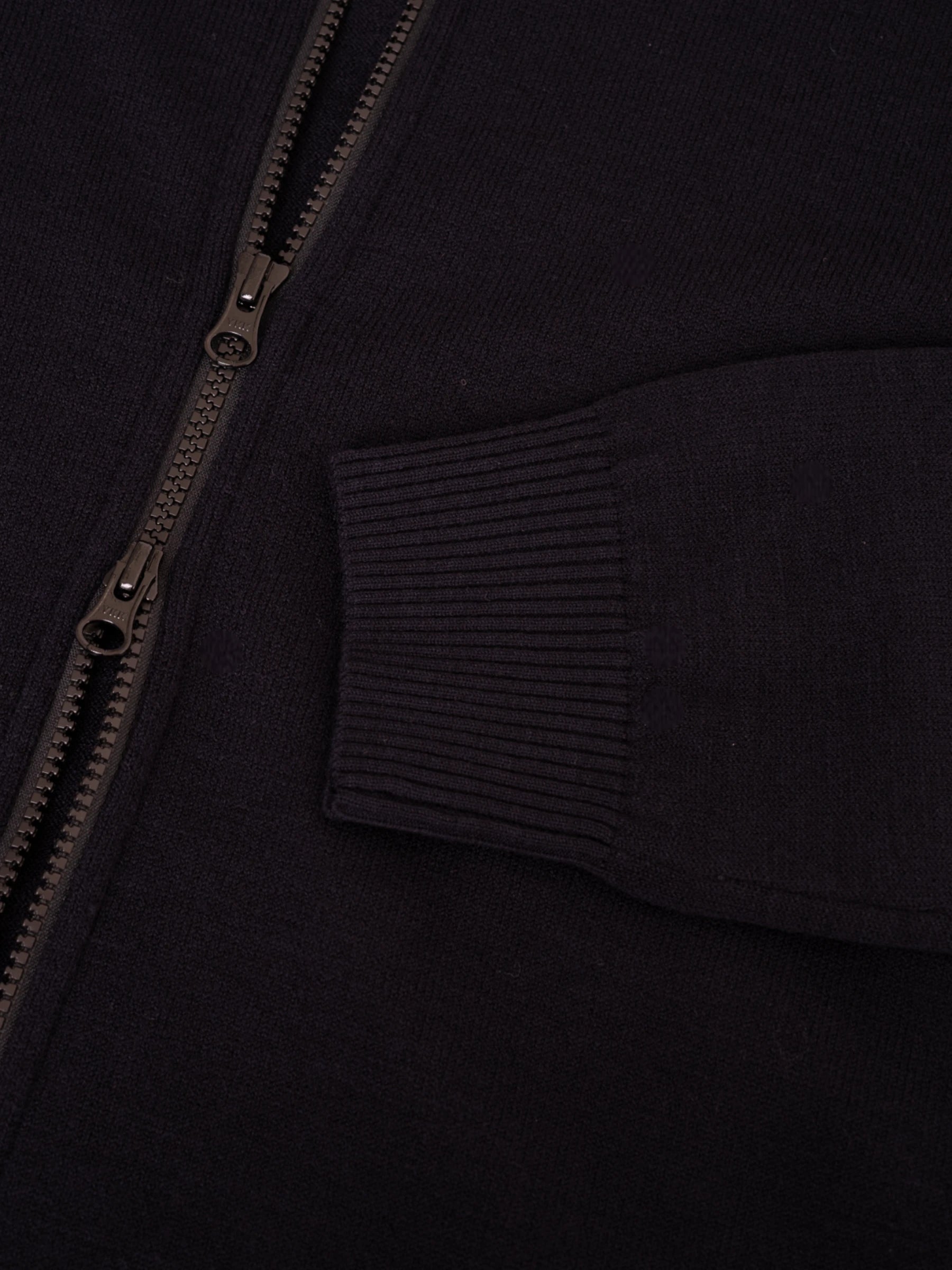 Stretch Wool Cardigan - Donkerblauw