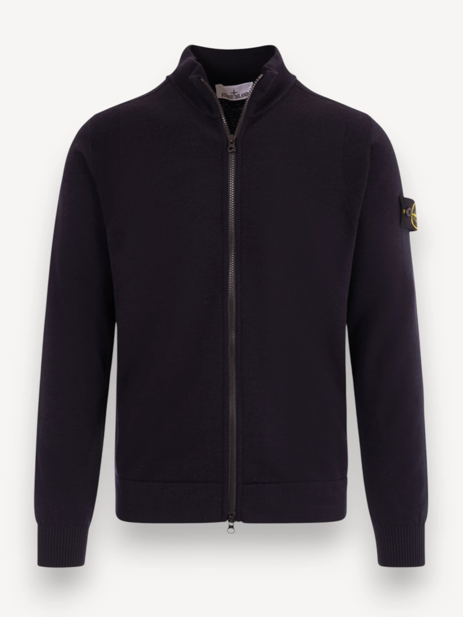 Stretch Wool Cardigan - Donkerblauw