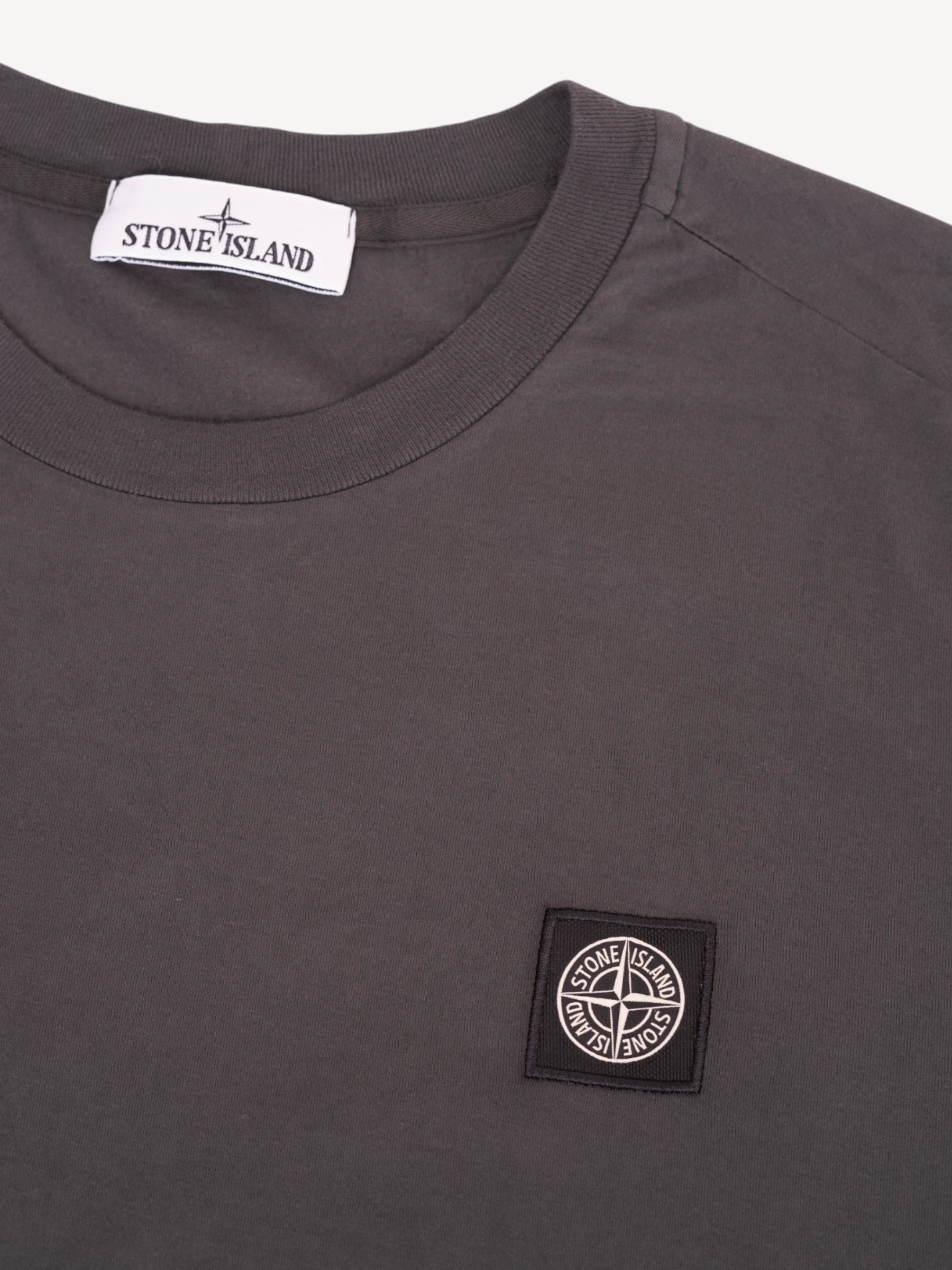 Katoen Jersey T-Shirt - Donkergrijs