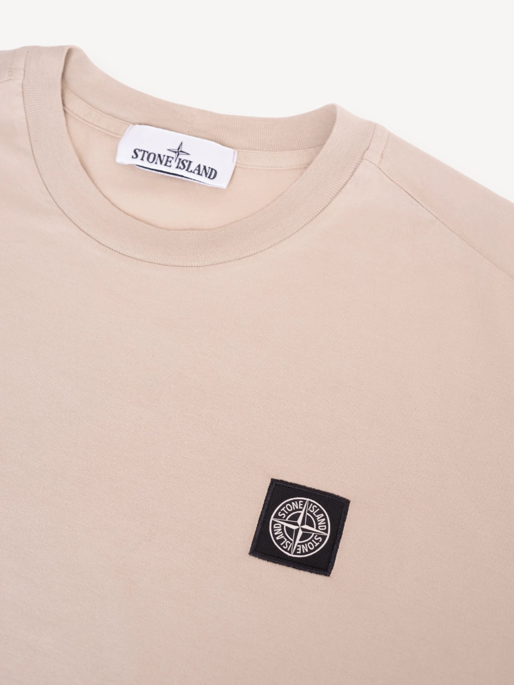 Katoen Jersey T-Shirt - Beige