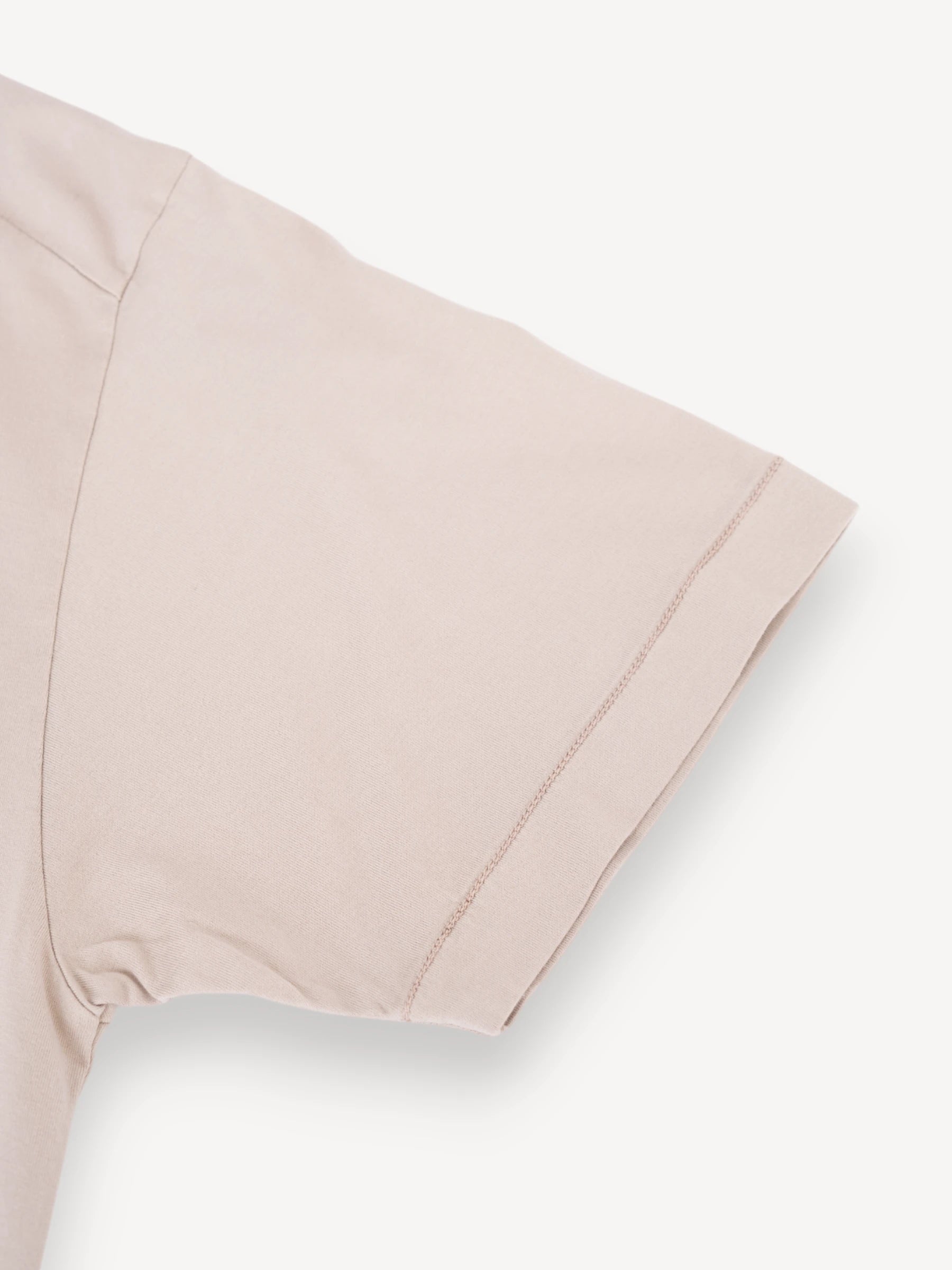 Katoen Jersey T-Shirt - Beige