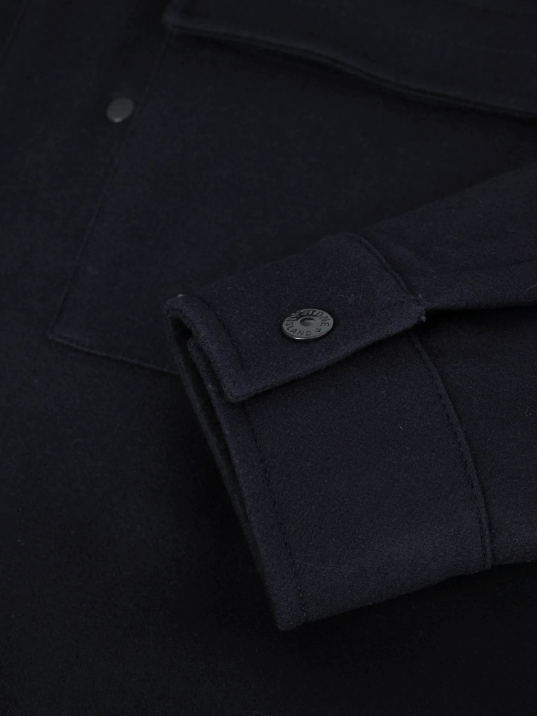 Wollen Overshirt - Donkerblauw