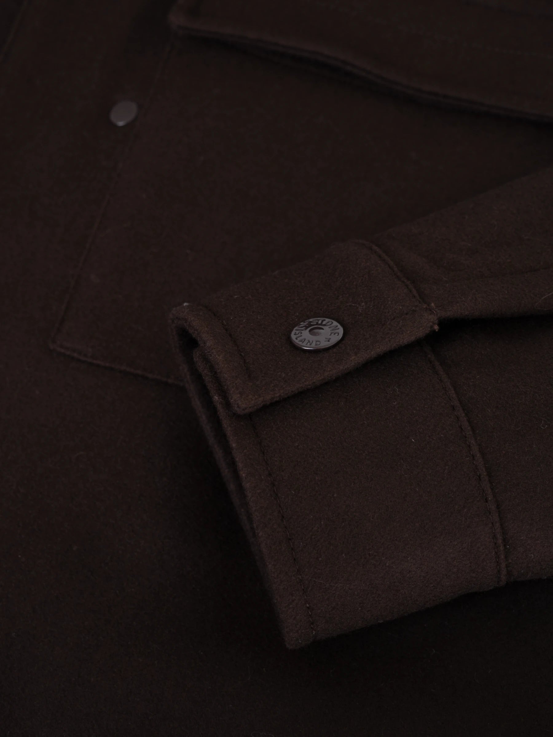 Wollen Overshirt - Donkerbruin