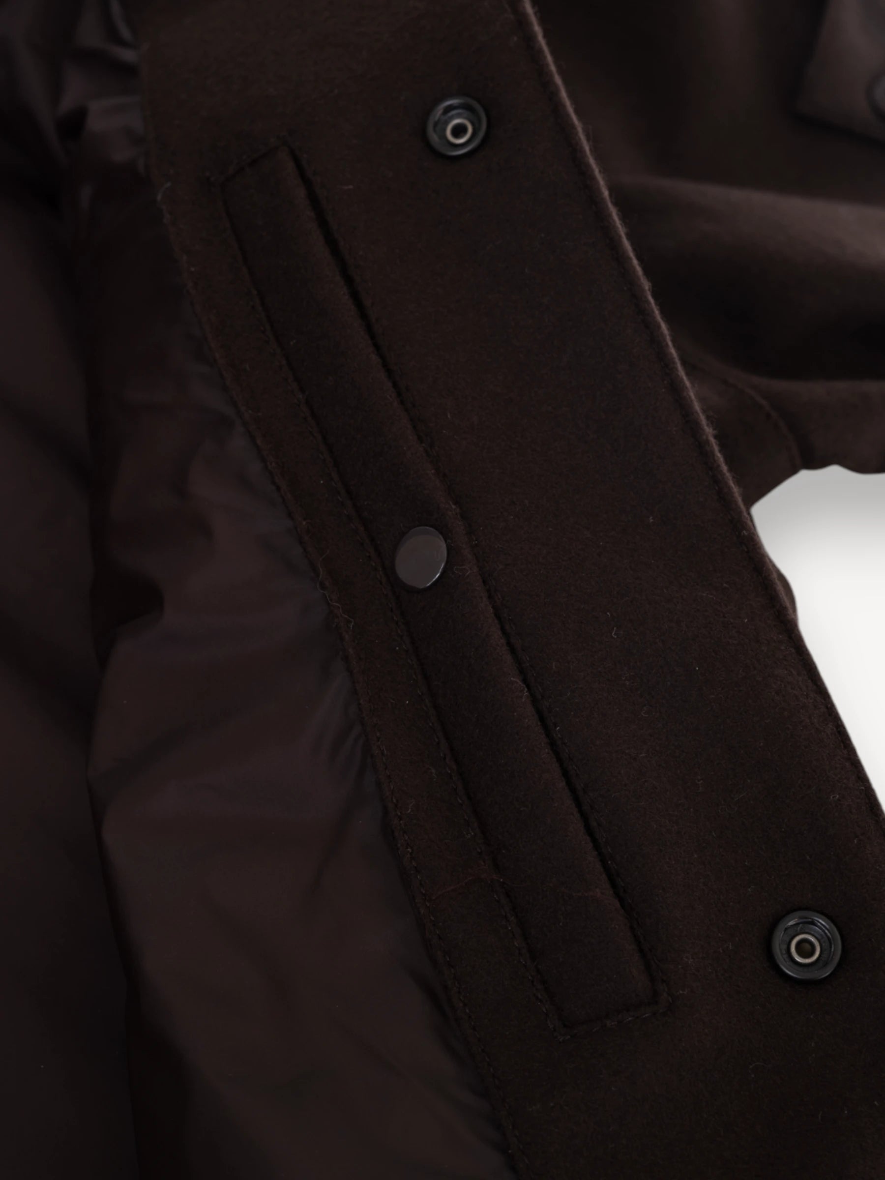Wollen Overshirt - Donkerbruin