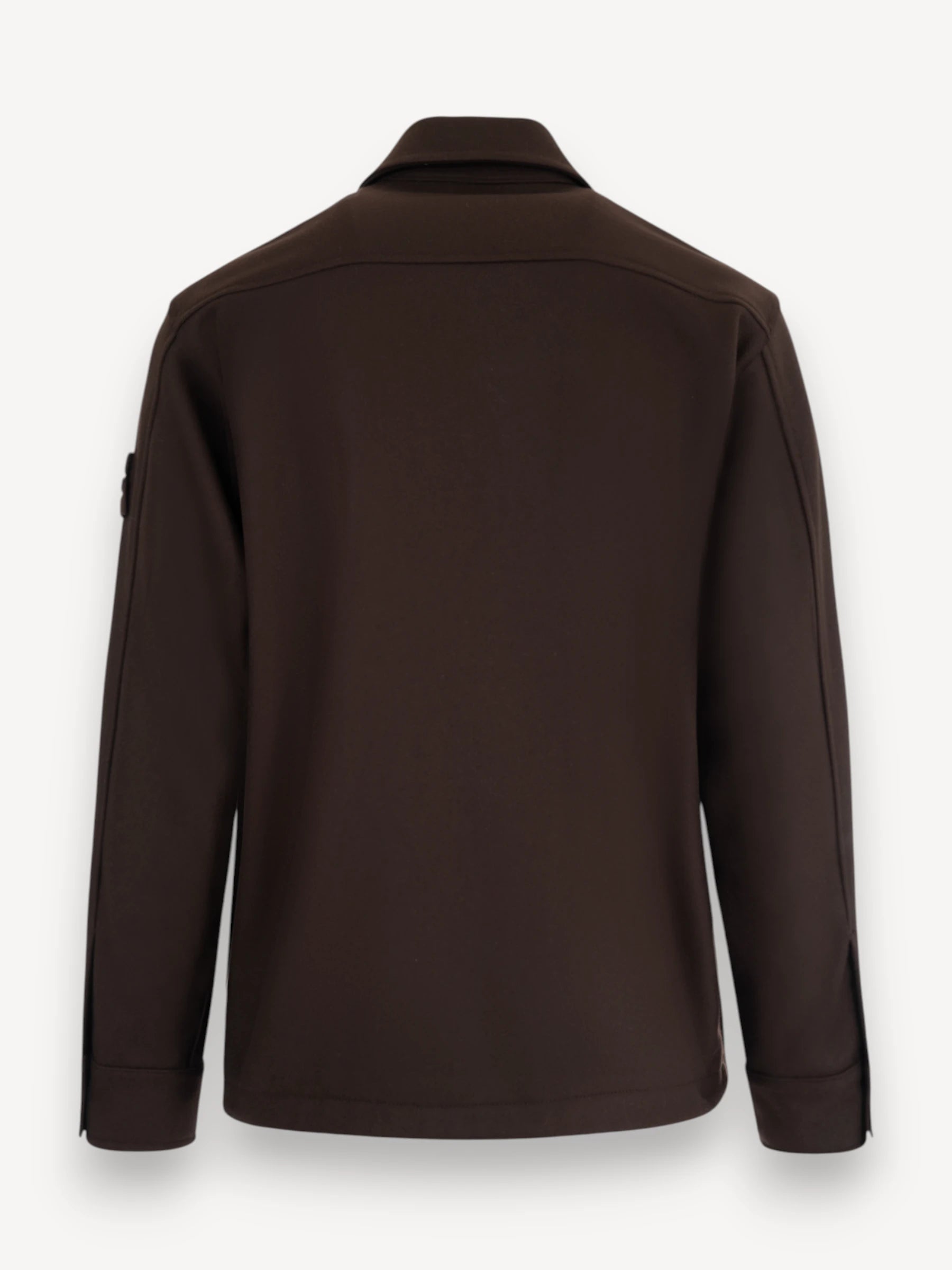 Wollen Overshirt - Donkerbruin
