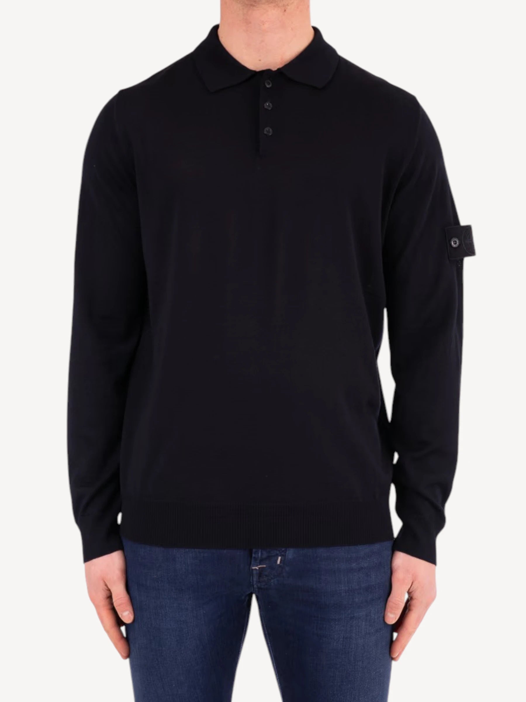 Ghost Piece Polo - Navy Blue