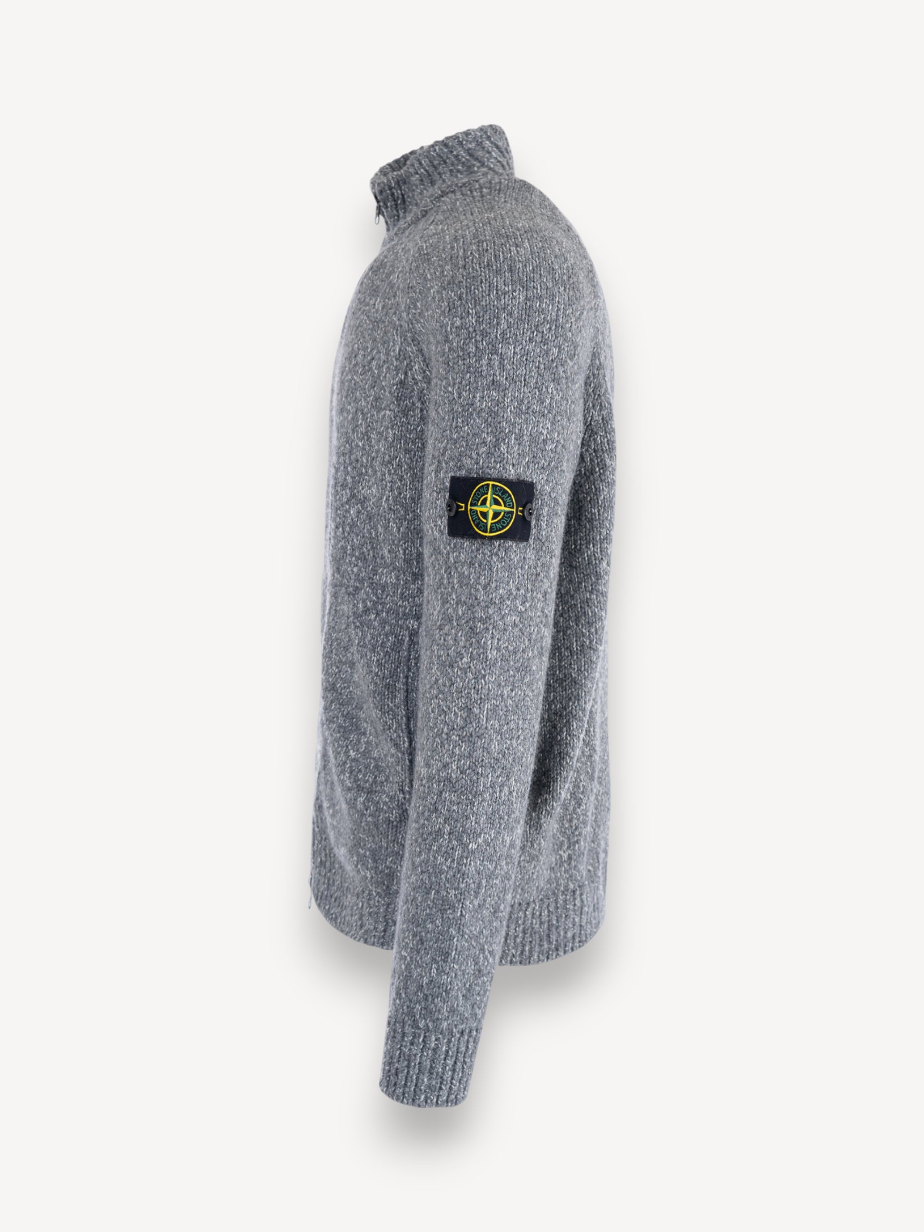 Mouliné Cardigan - Grijs
