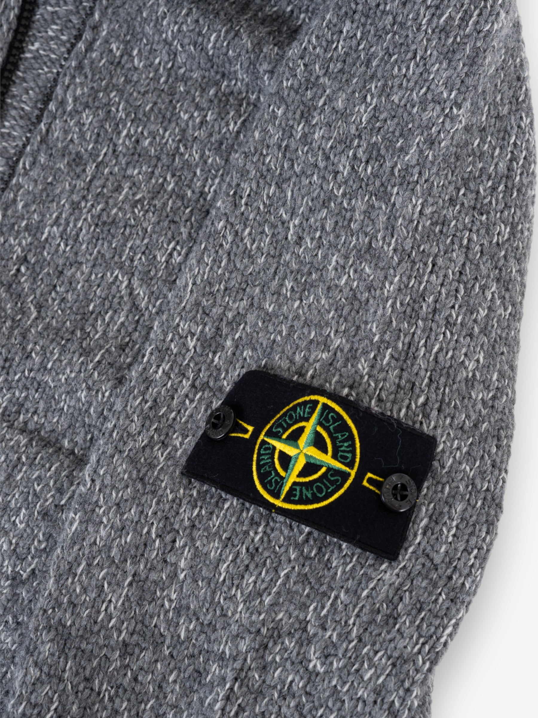 Mouliné Cardigan - Grijs