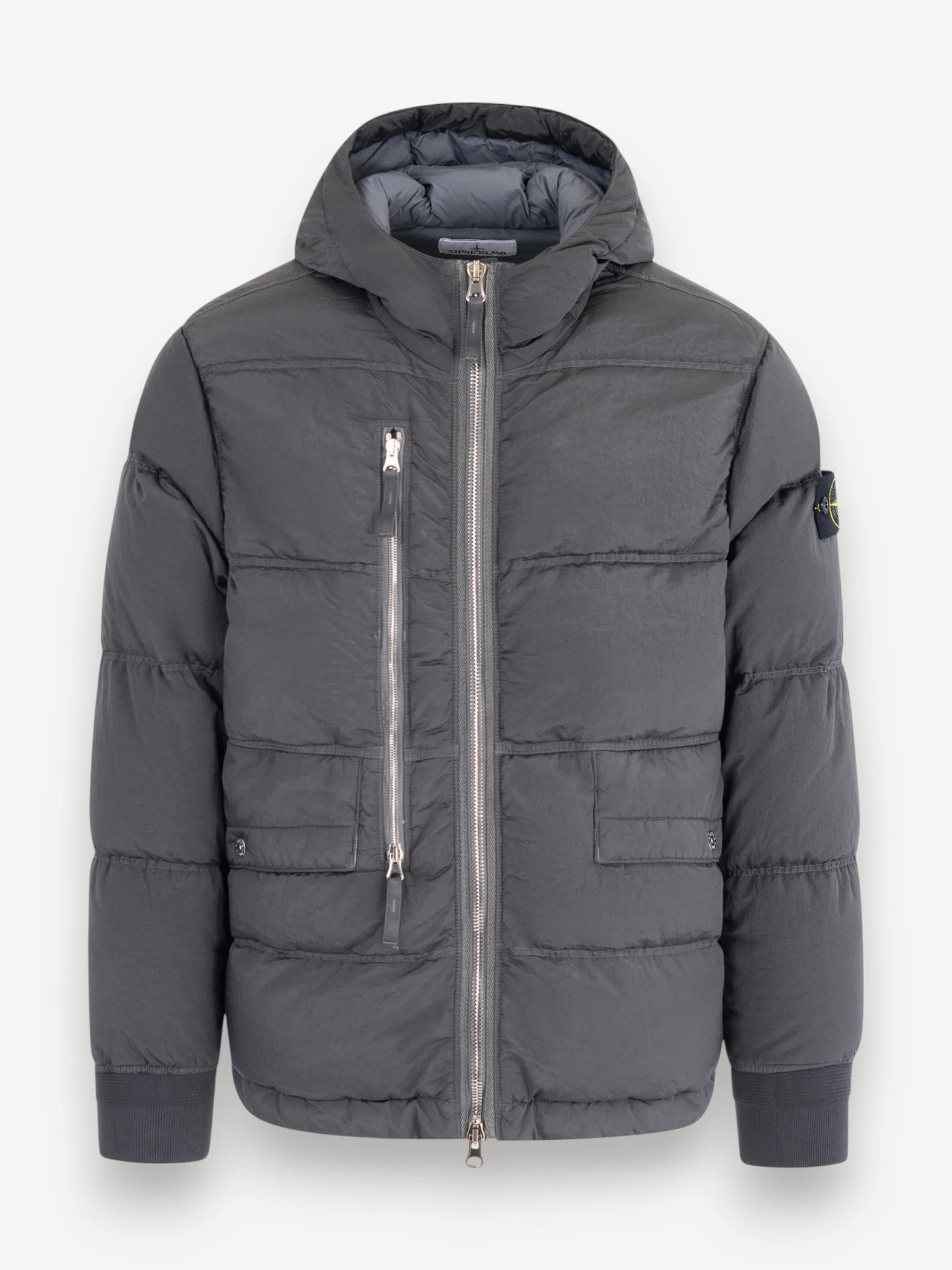 Nylon Metal Down Jacket - Dark Grey