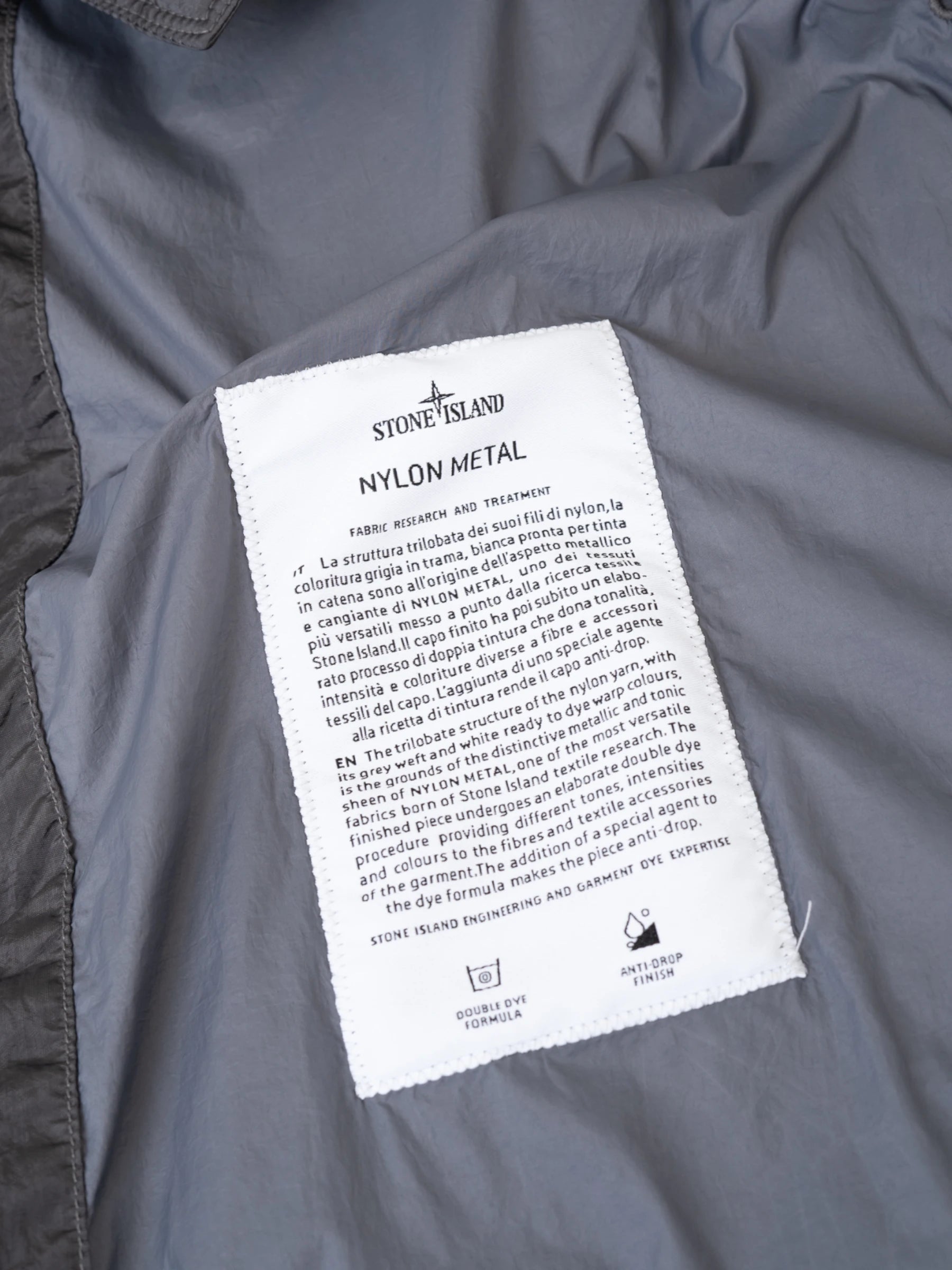 Nylon Metal Down Jacket - Dark Grey