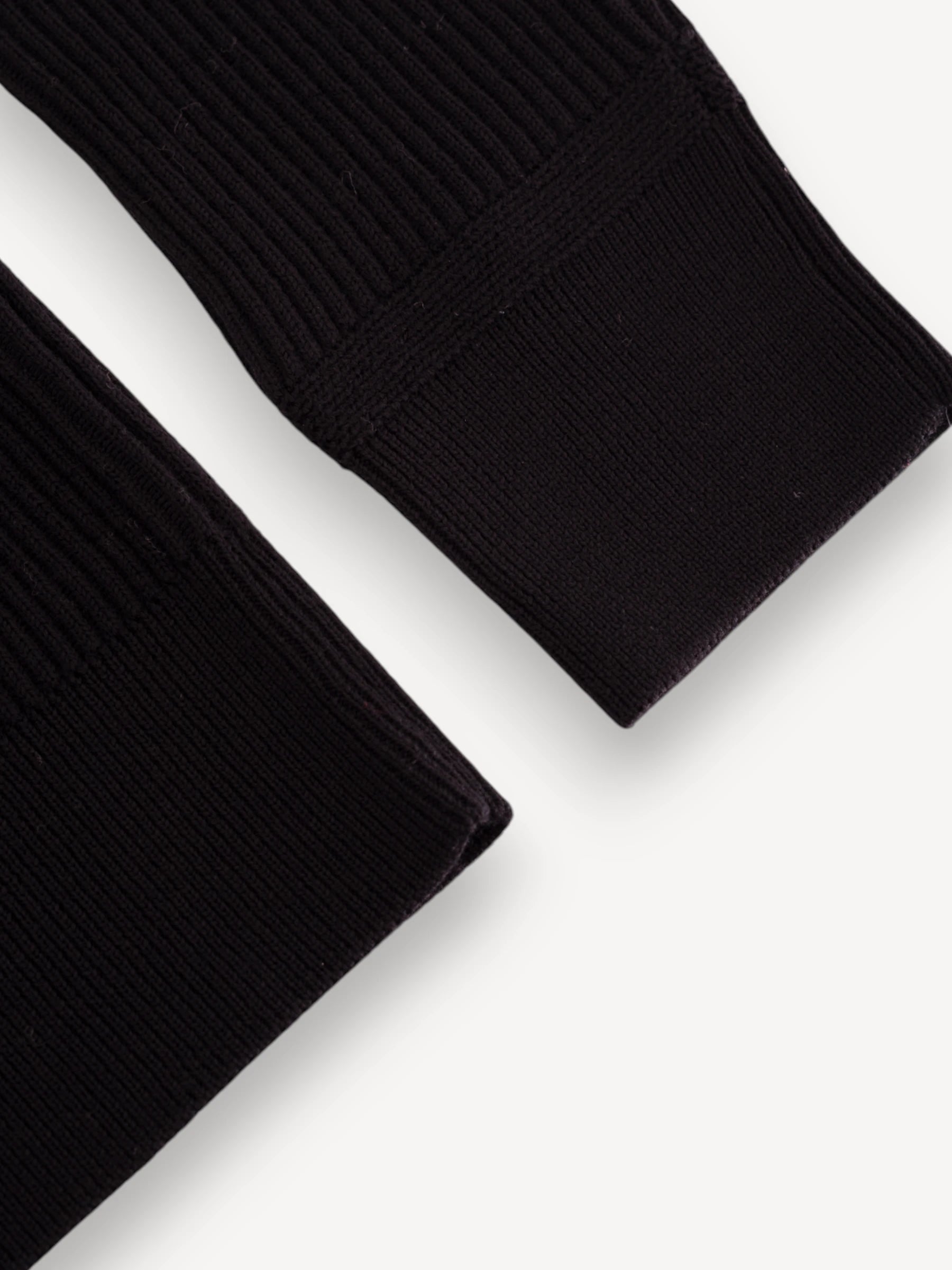 Rib Crewneck - Zwart