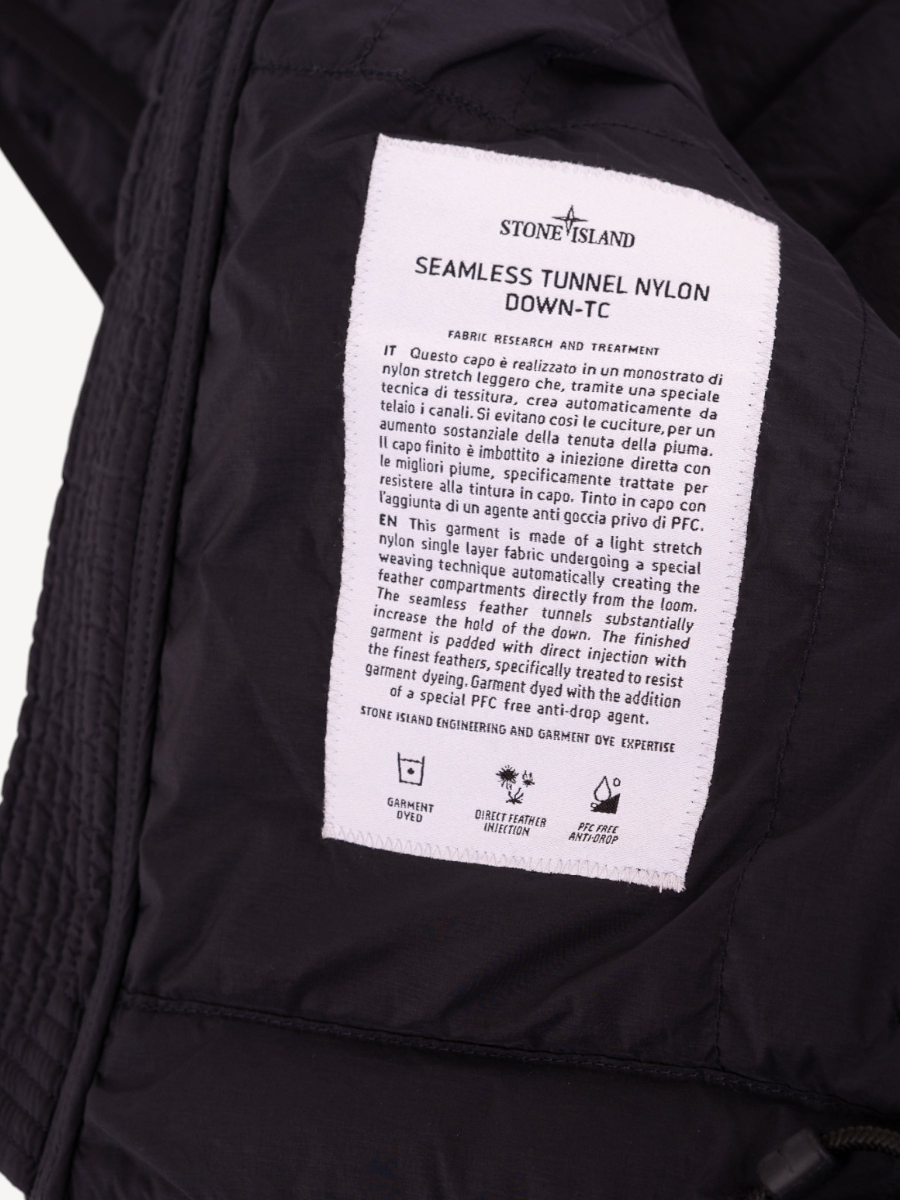 Seamless Tunnel Nylon Down-TC Bodywarmer - Navy Blue