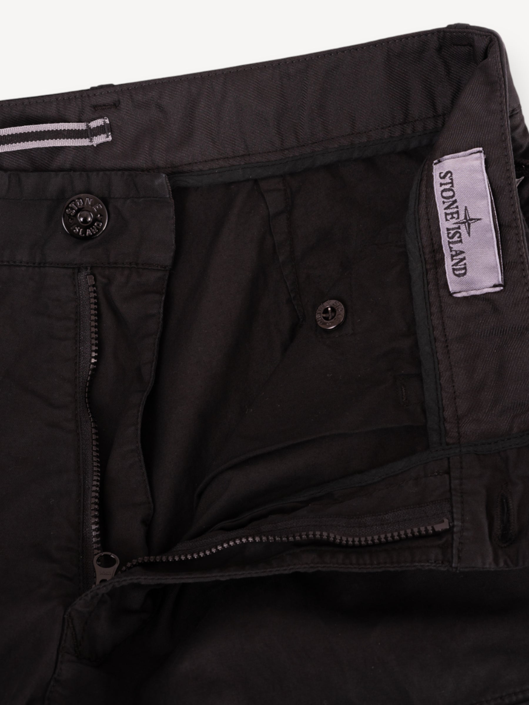Cotton Cargo Pants - Zwart