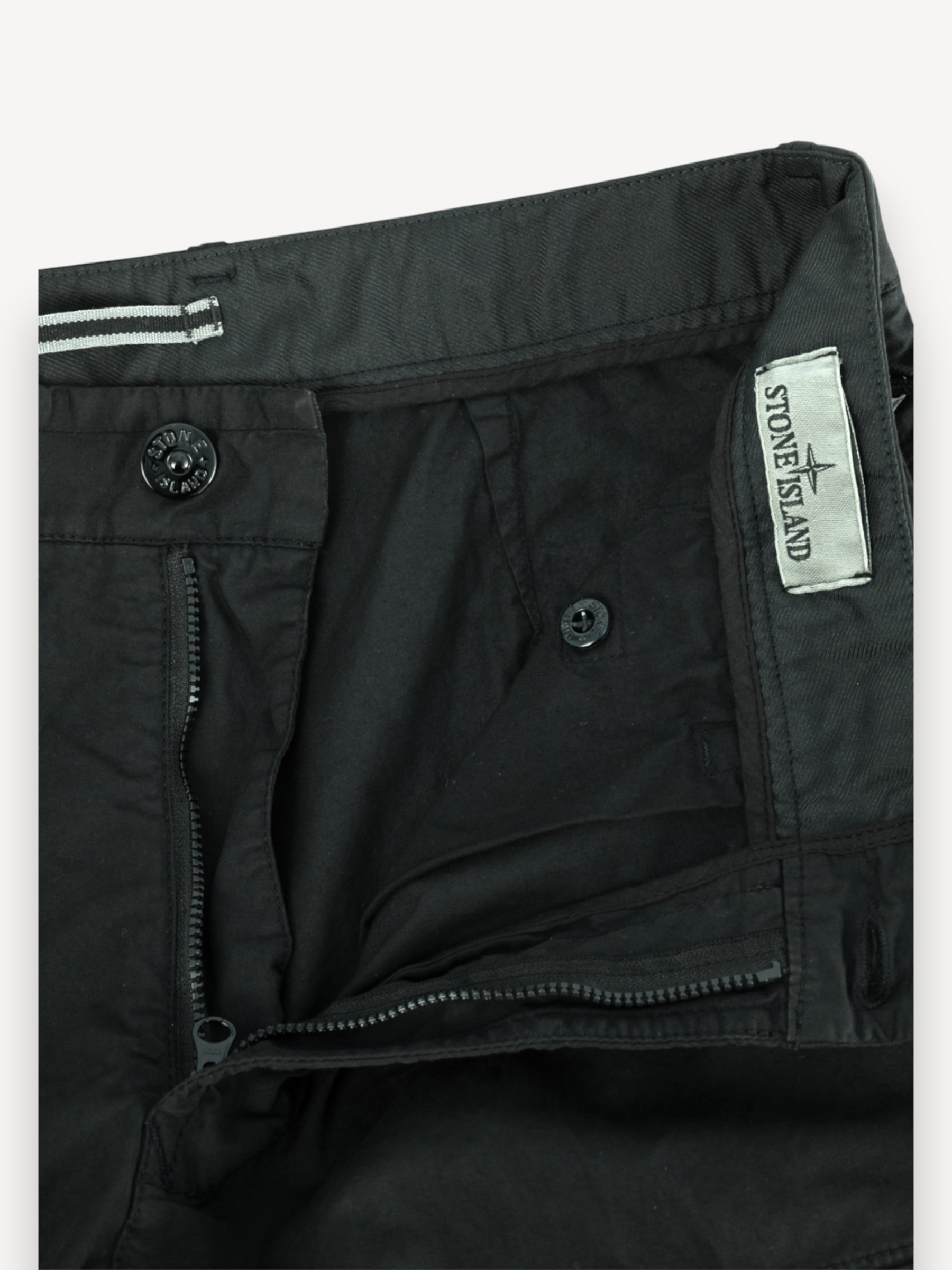 Cotton Cargo Pants - Lead Grey
