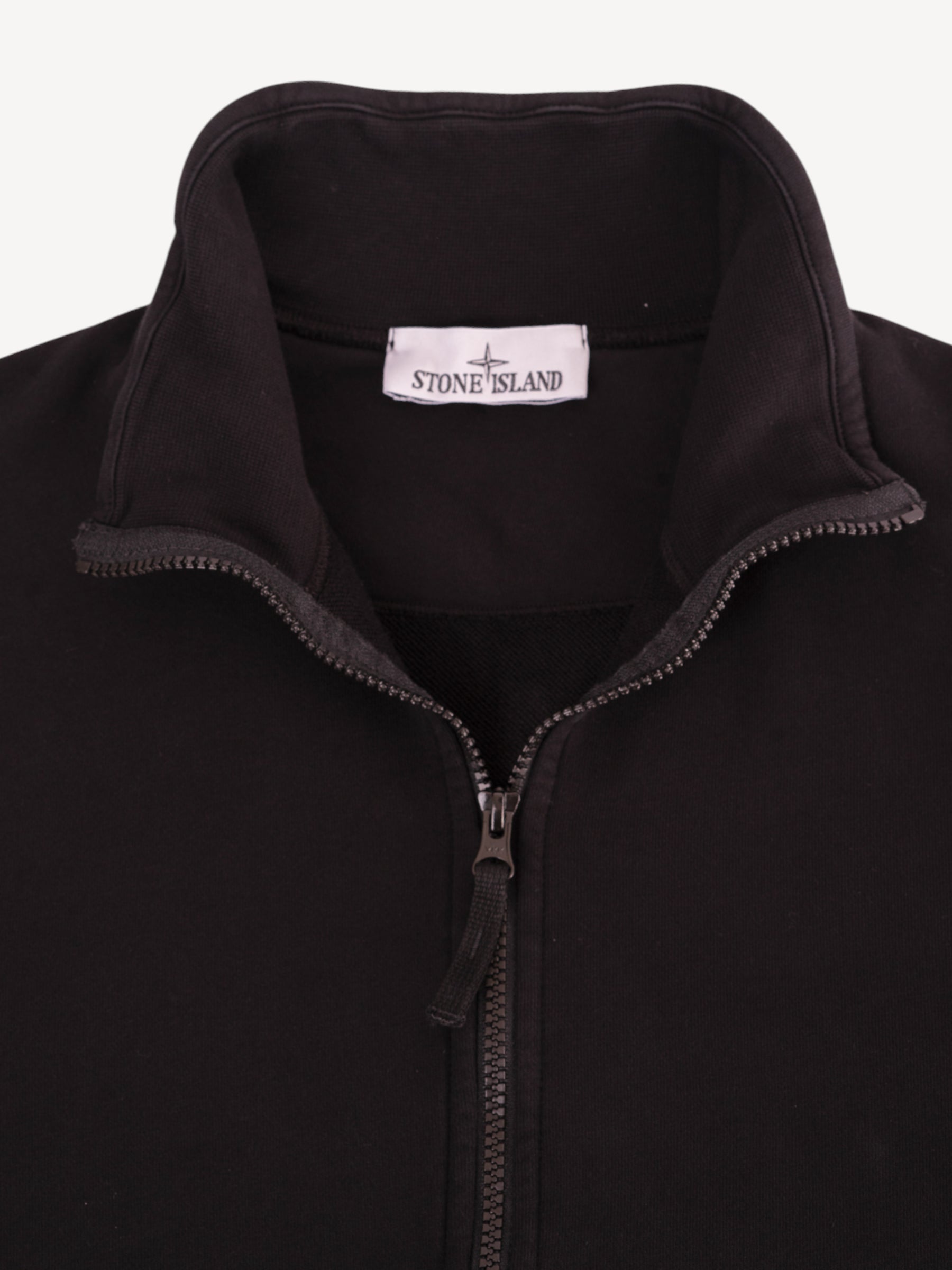 Cotton Fleece Track Jacket - Zwart