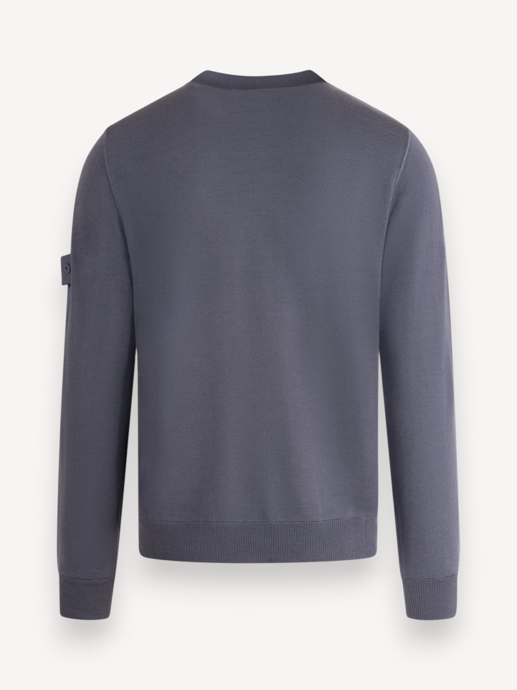 Ghost Piece Merino Crewneck - Slate Blue