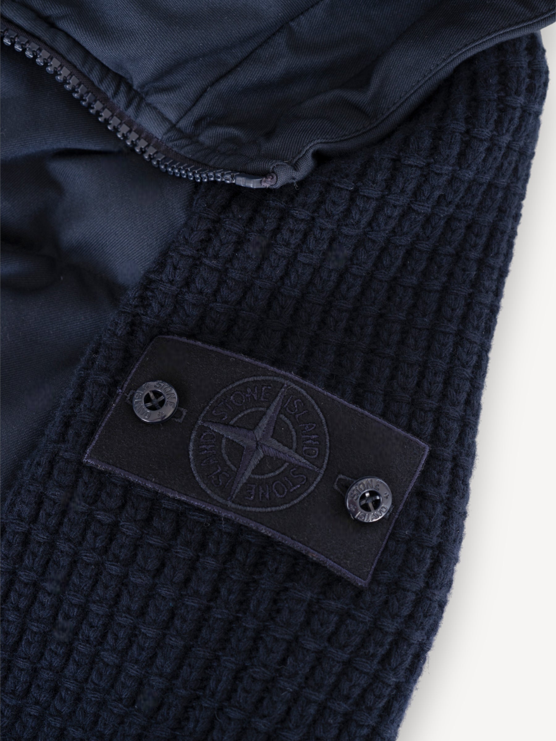 Ghost Piece Twill Wool Jacket - Donkerblauw