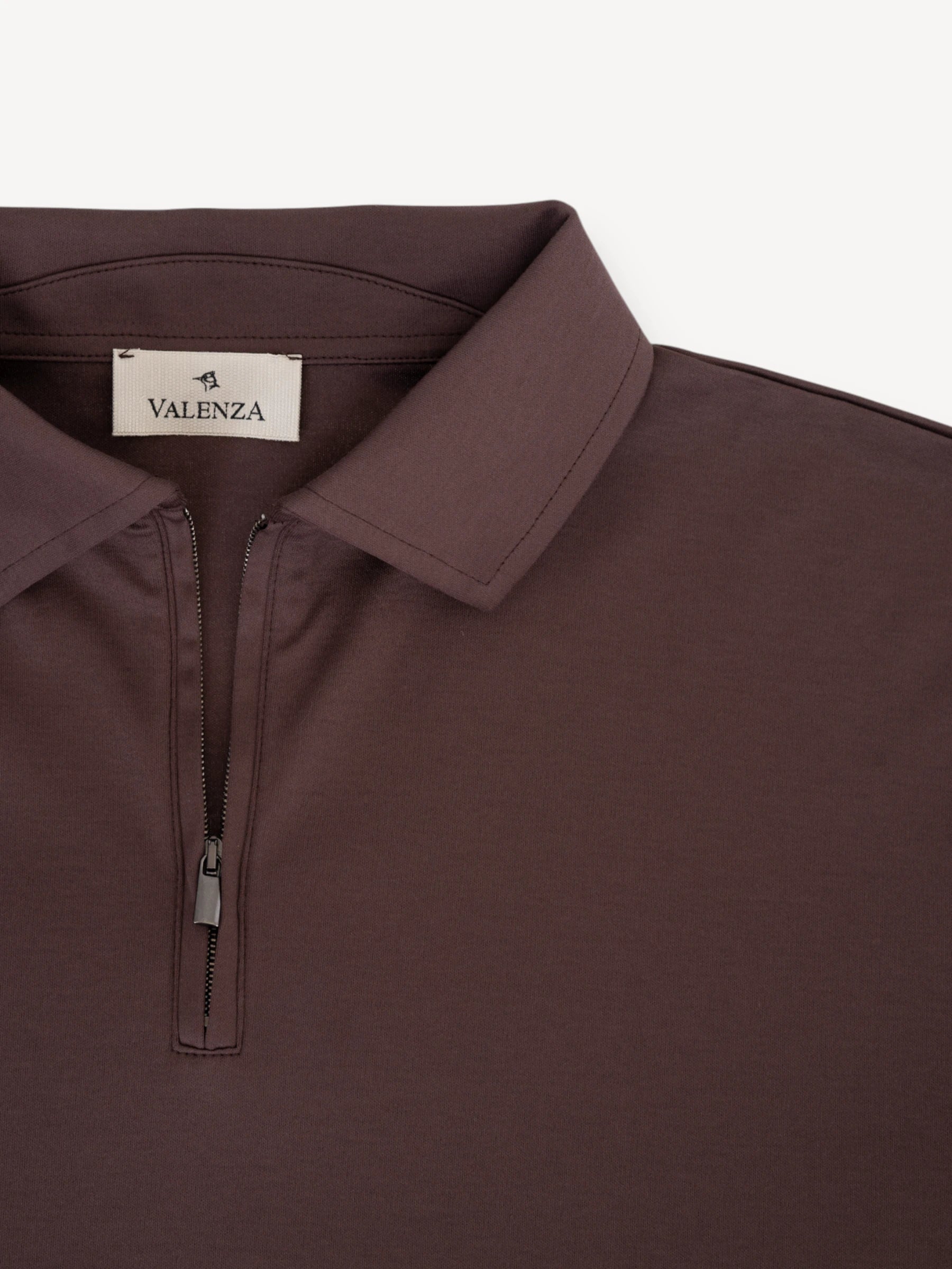 Interlock Supima Polo - Ebony Brown
