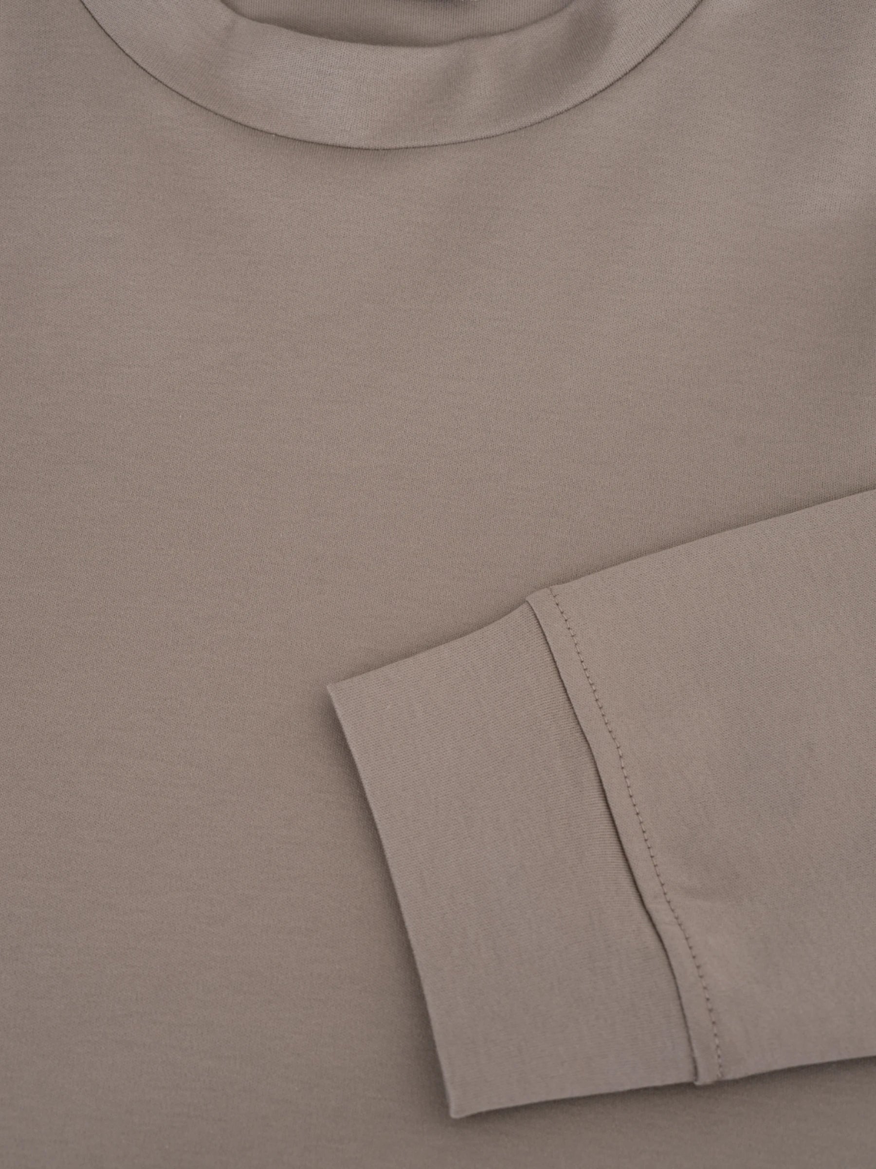 Interlock Supima Sweater - Lead Grey