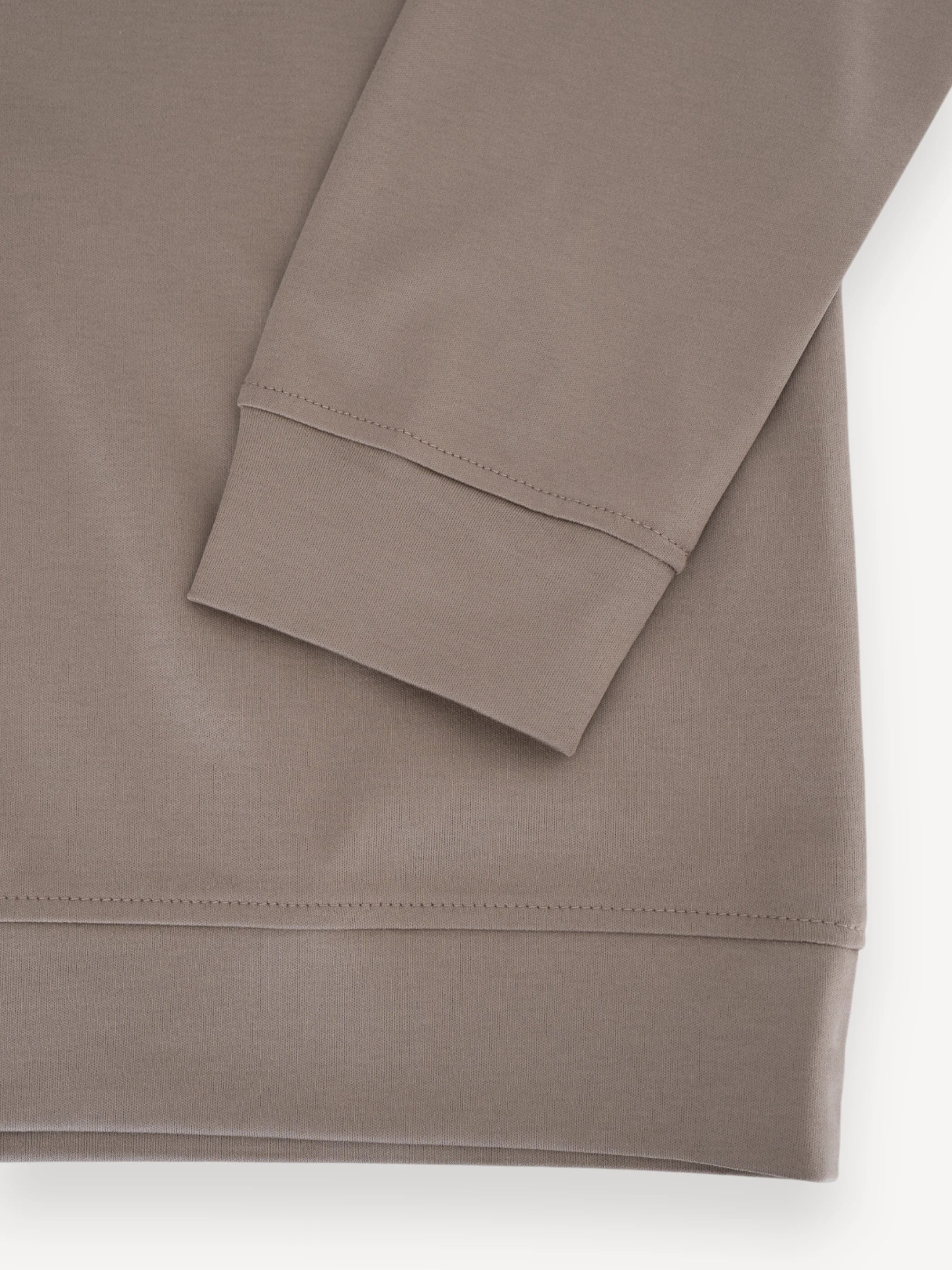 Interlock Supima Sweater - Lead Grey