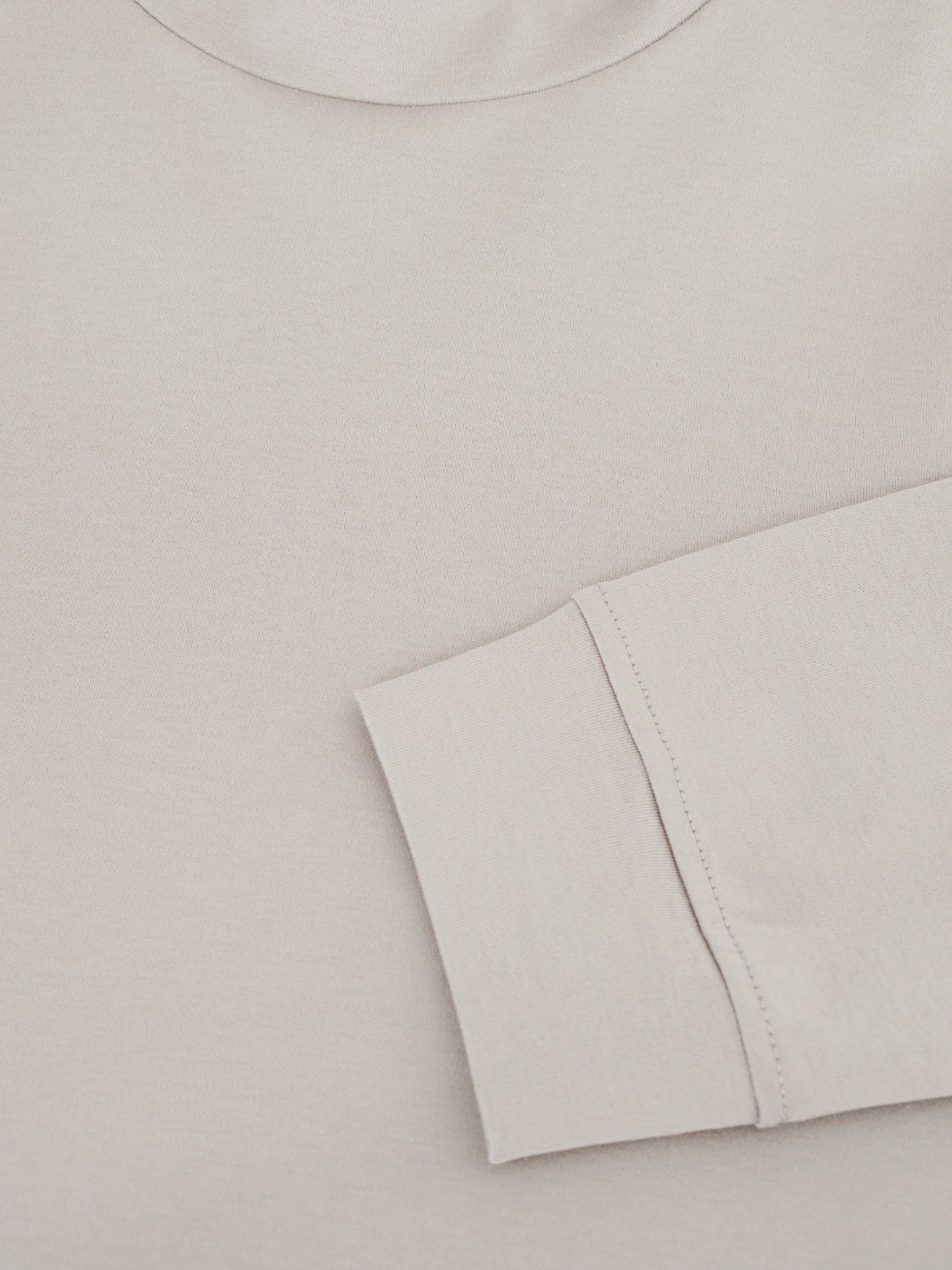Interlock Supima Sweater - Pearl Grey